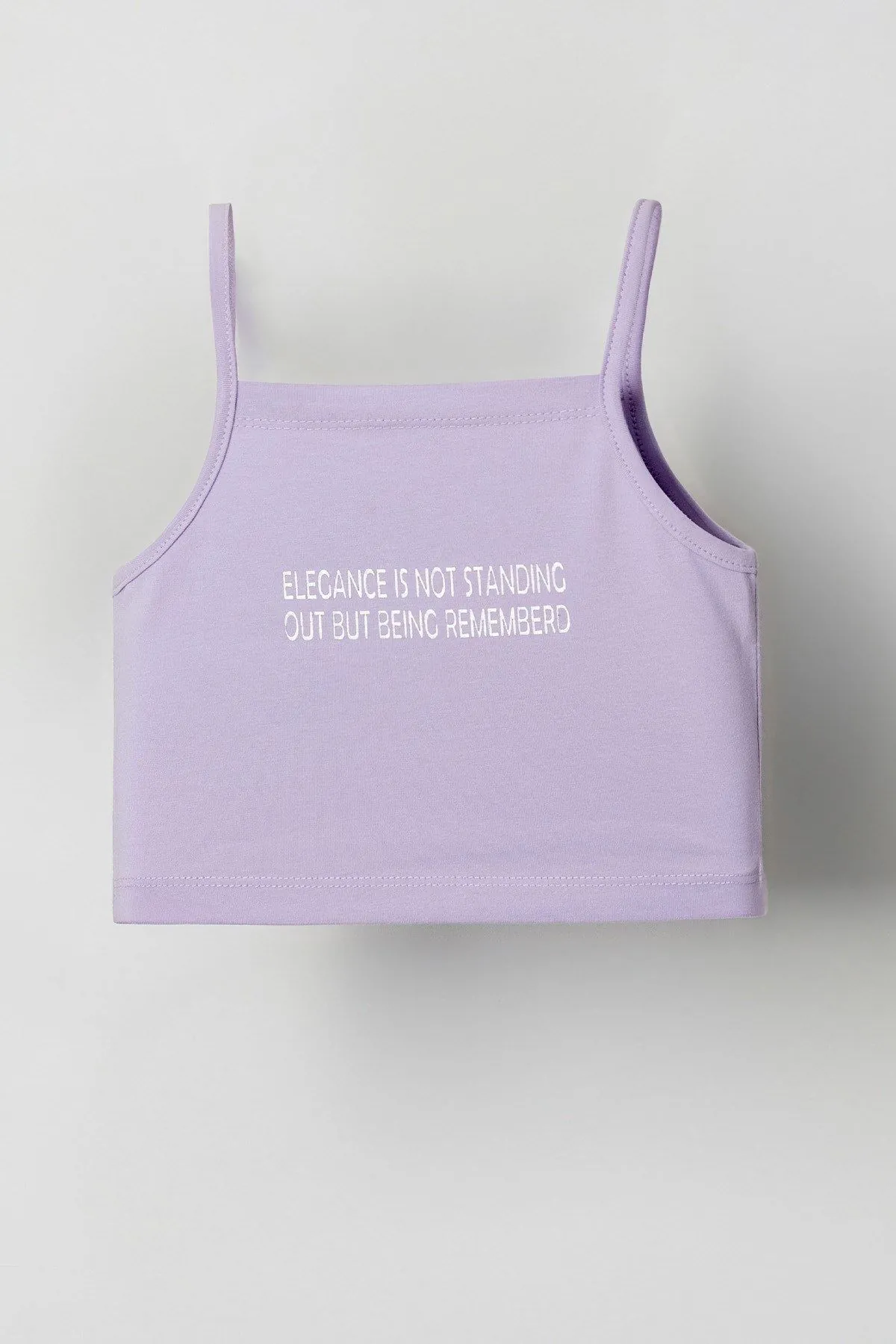 4-8 Yaş Elagance Basic Kız Çocuk Crop-Lila