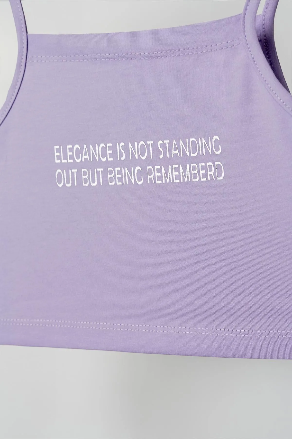 4-8 Yaş Elagance Basic Kız Çocuk Crop-Lila