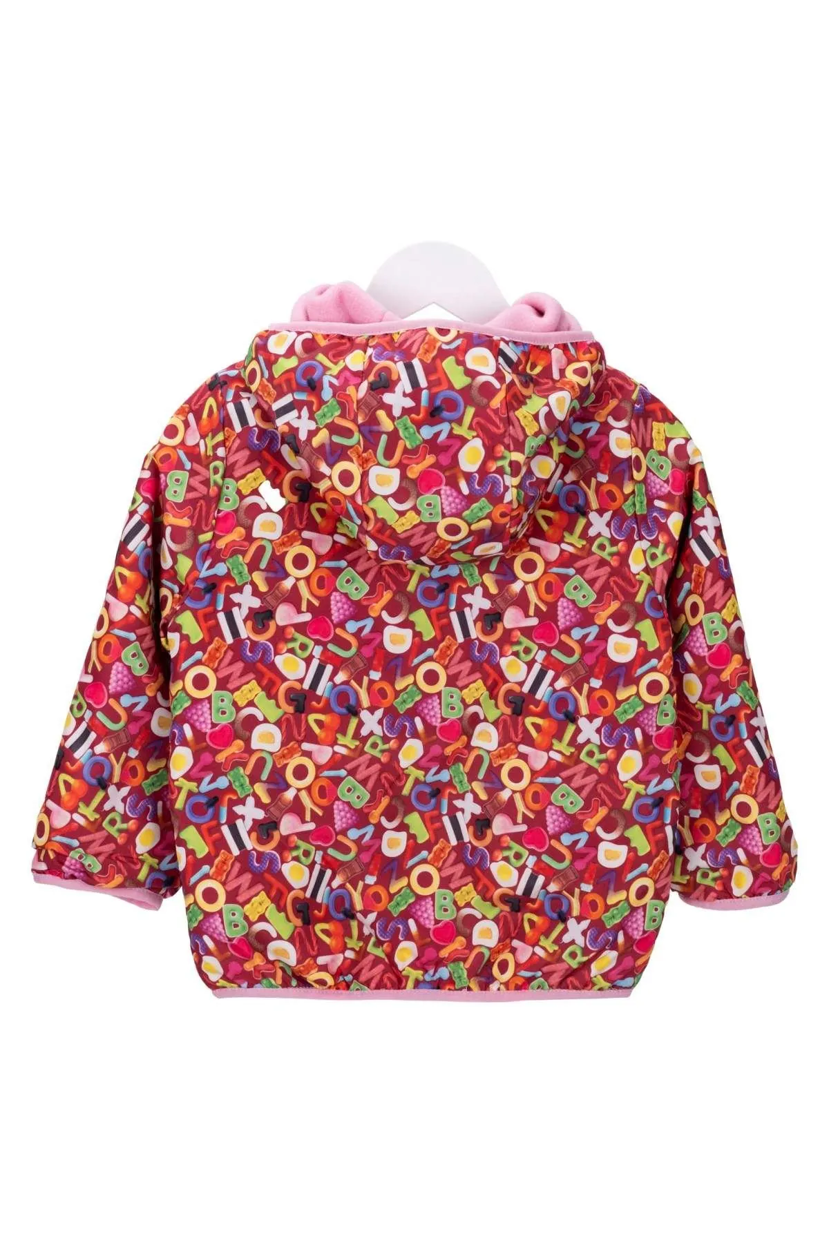 3-8 Yaş Lisanslı Haribo Kız Çocuk Mont-Pembe