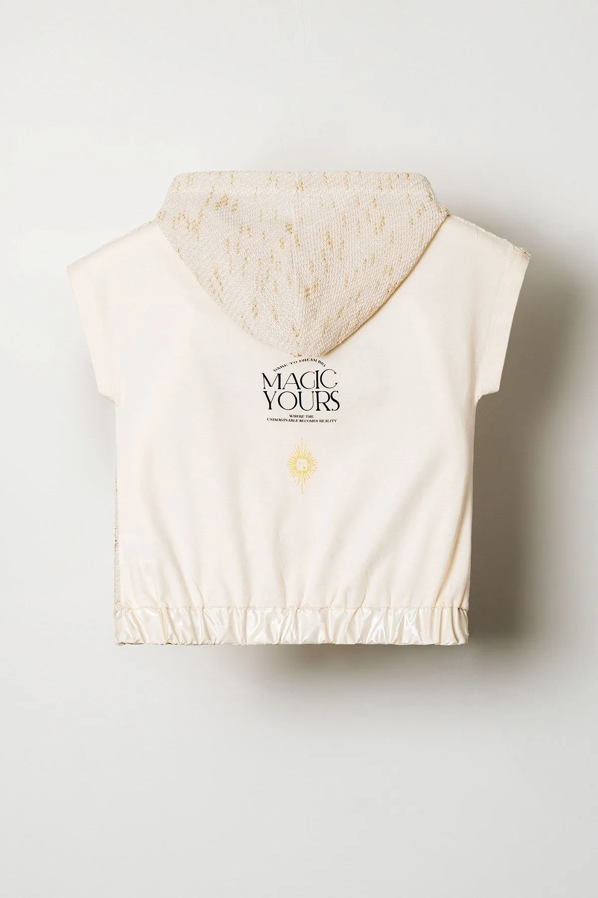 8-14 Yaş Shine Kız Çocuk Tshirt-Ekru