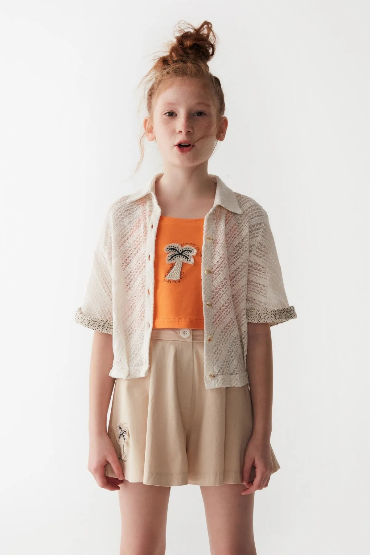 8-14 Yaş Miami Lavin Kız Çocuk T-Shirt-Oranj