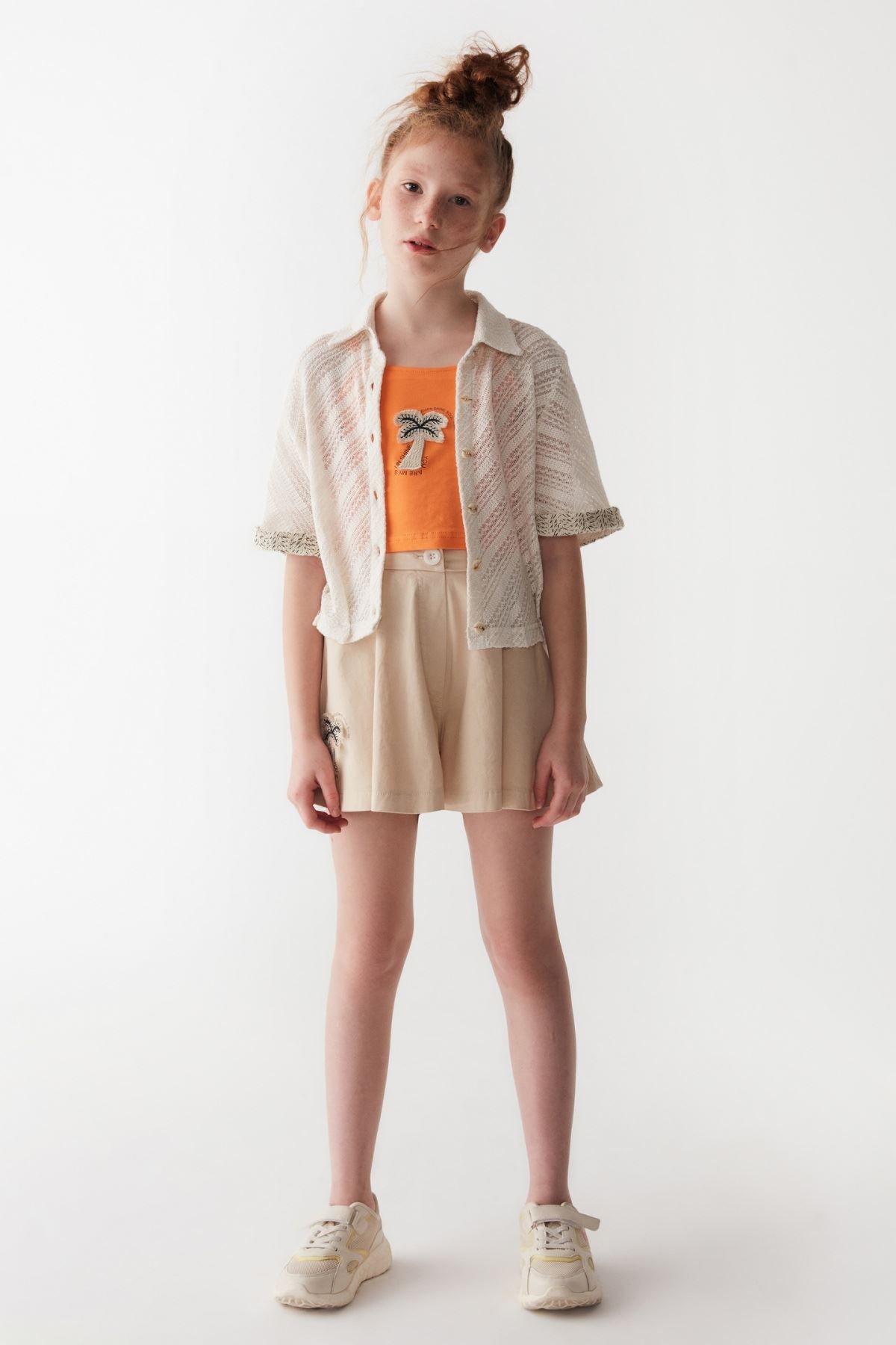 8-14 Yaş Miami Lavin Kız Çocuk T-Shirt-Oranj