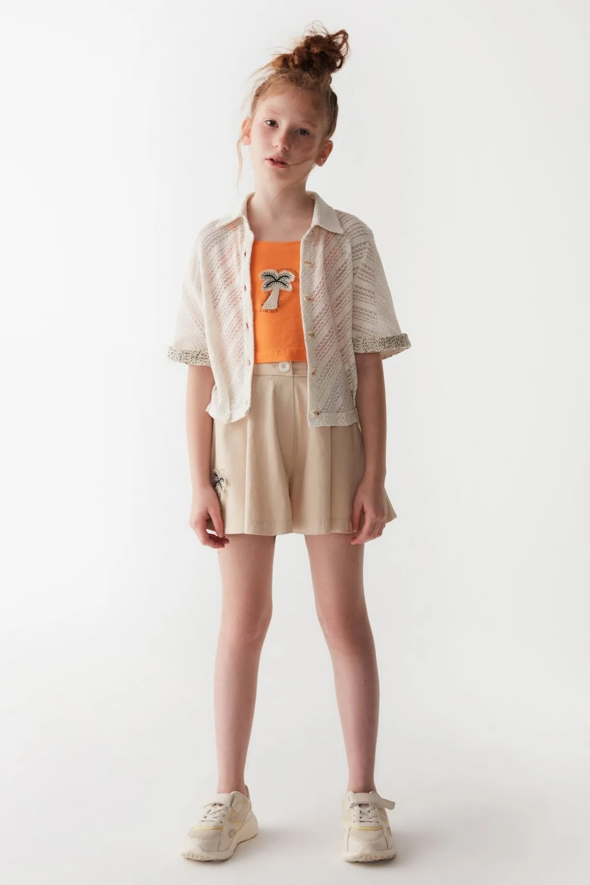 8-14 Yaş Miami Lavin Kız Çocuk T-Shirt-Oranj