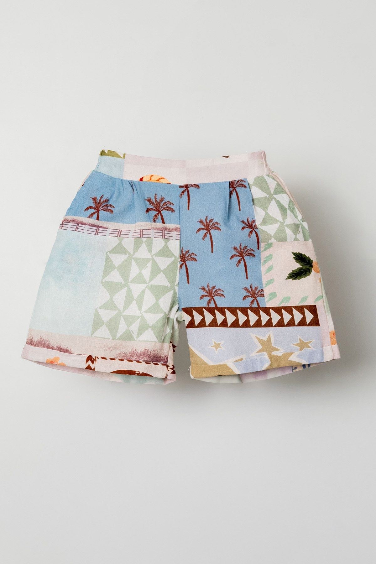 4-8 Yaş Adı Şahane Kız Çocuk Şort-Pembe