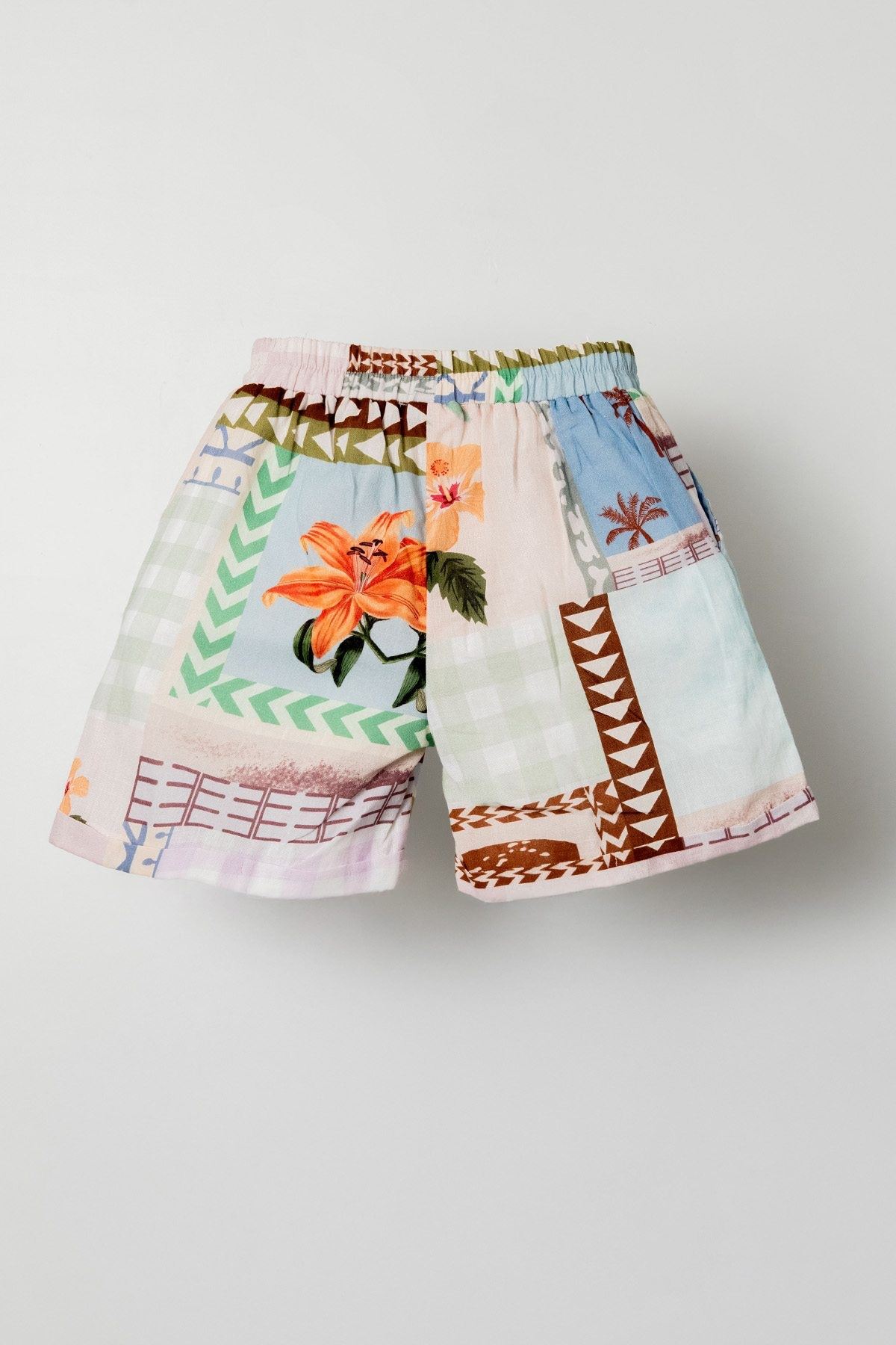 4-8 Yaş Adı Şahane Kız Çocuk Şort-Pembe