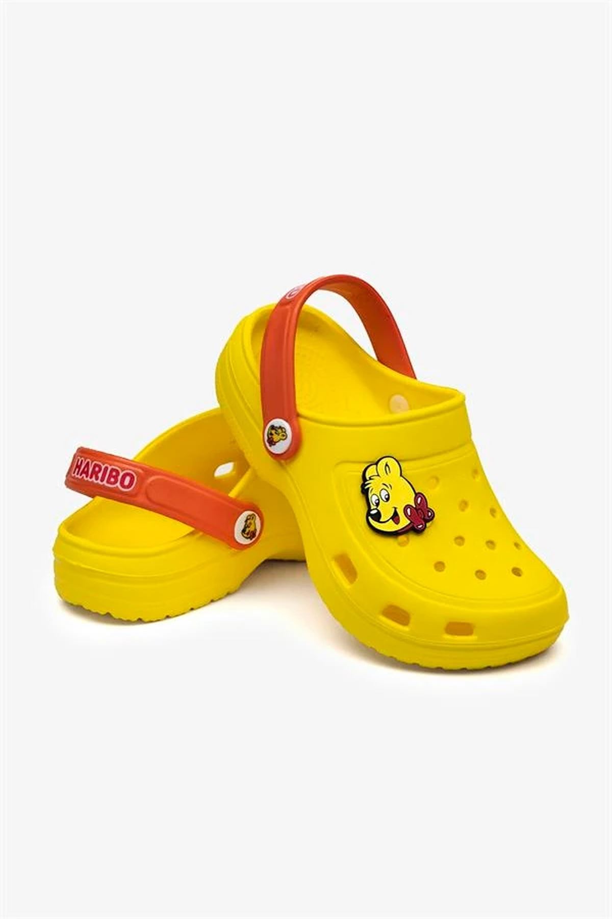 25-35 Numara Lisanslı Haribo Çocuk Akıllı Taban Terlik-Sarı