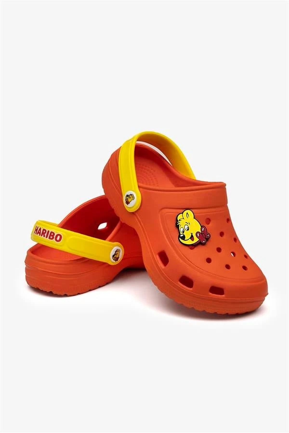 25-35 Numara Lisanslı Haribo Çocuk Akıllı Taban Terlik-Turuncu