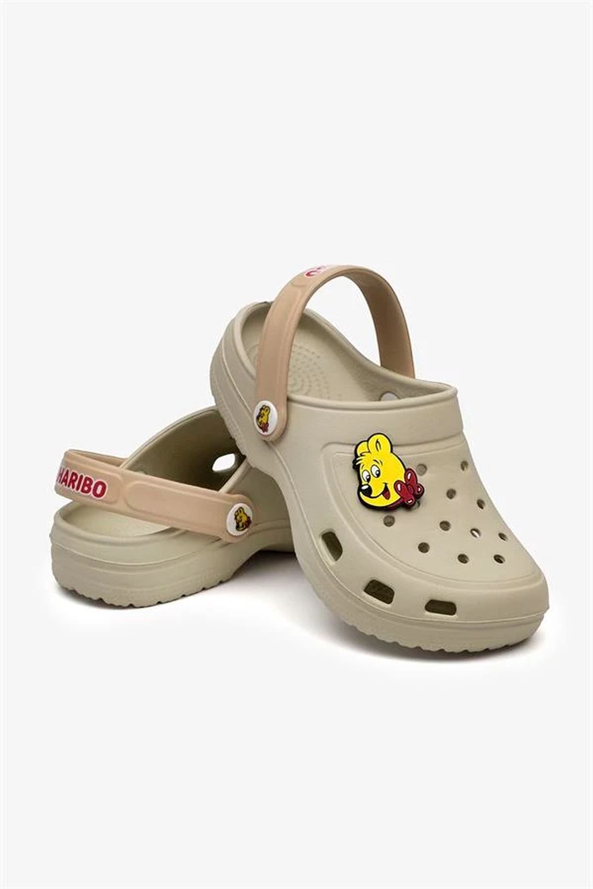 25-35 Numara Lisanslı Haribo Çocuk Akıllı Taban Terlik-Krem