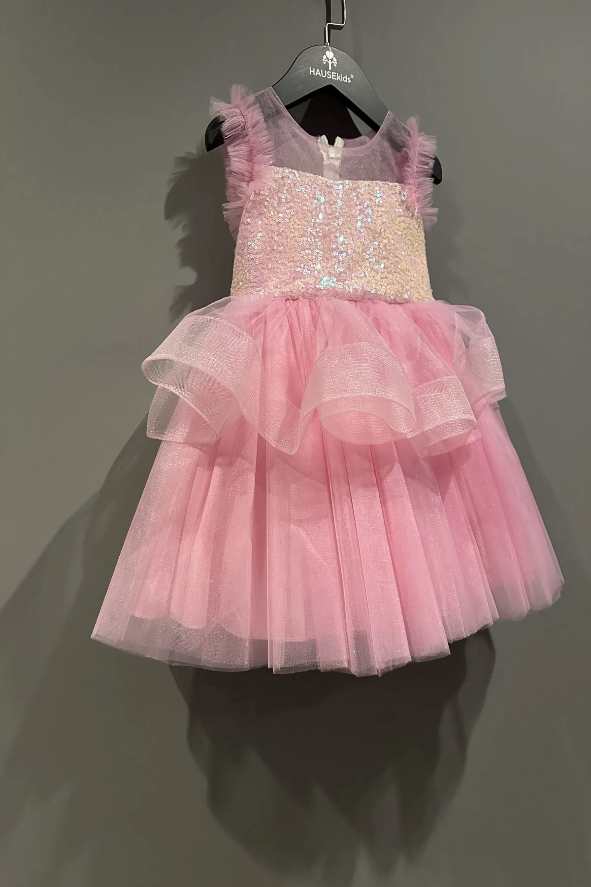 2-8 Yaş Isabelle Design Kız Çocuk Abiye-Pembe
