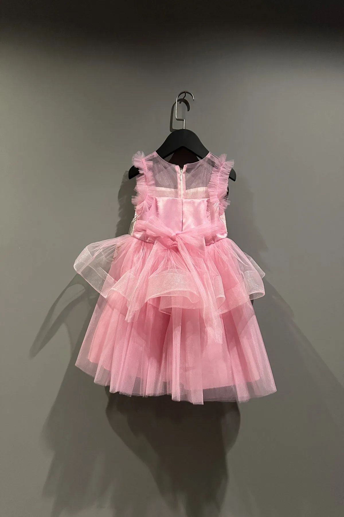 2-8 Yaş Isabelle Design Kız Çocuk Abiye-Pembe