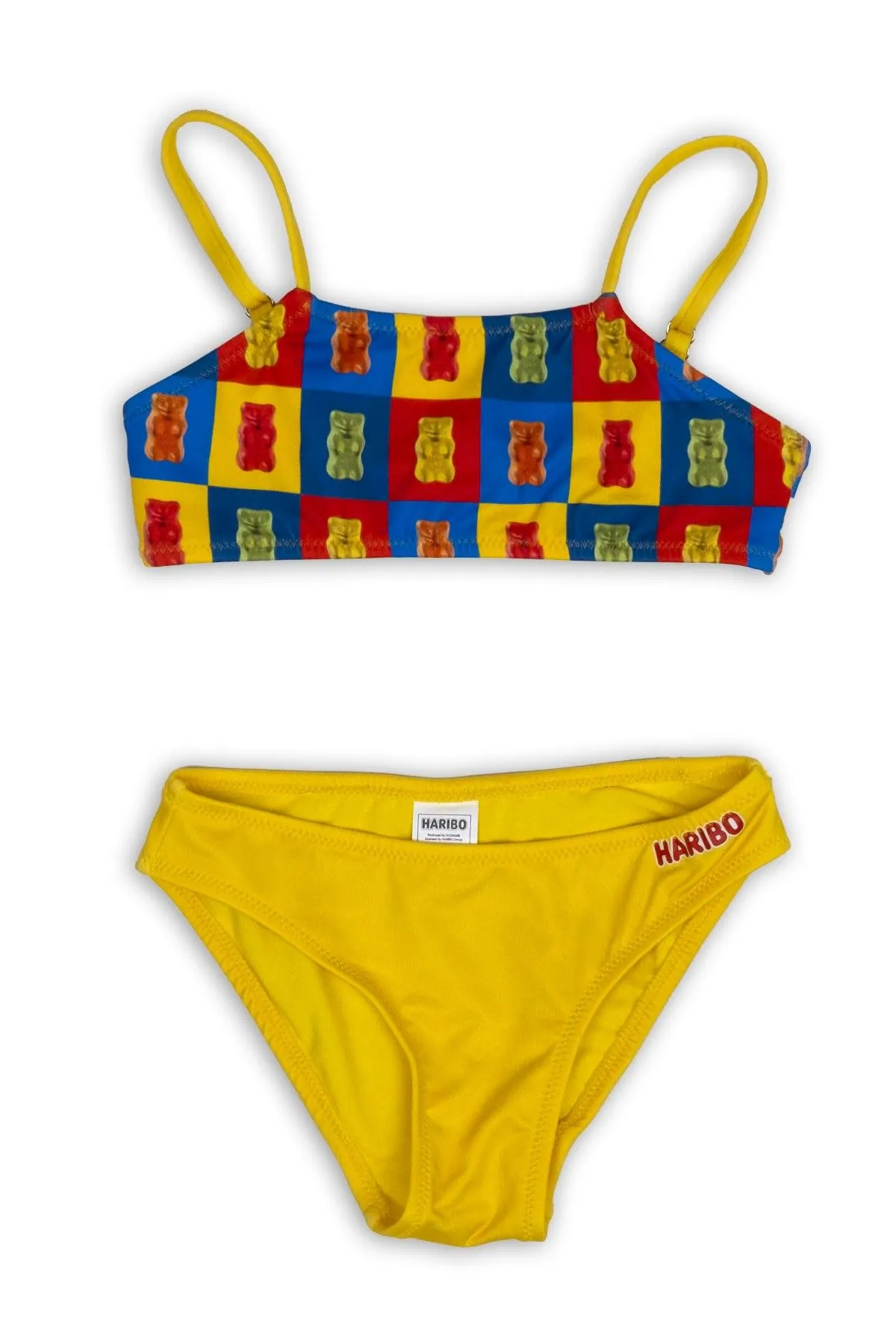 5-12 Yaş Lisanslı Haribo Kız Çocuk Bikini-Sarı