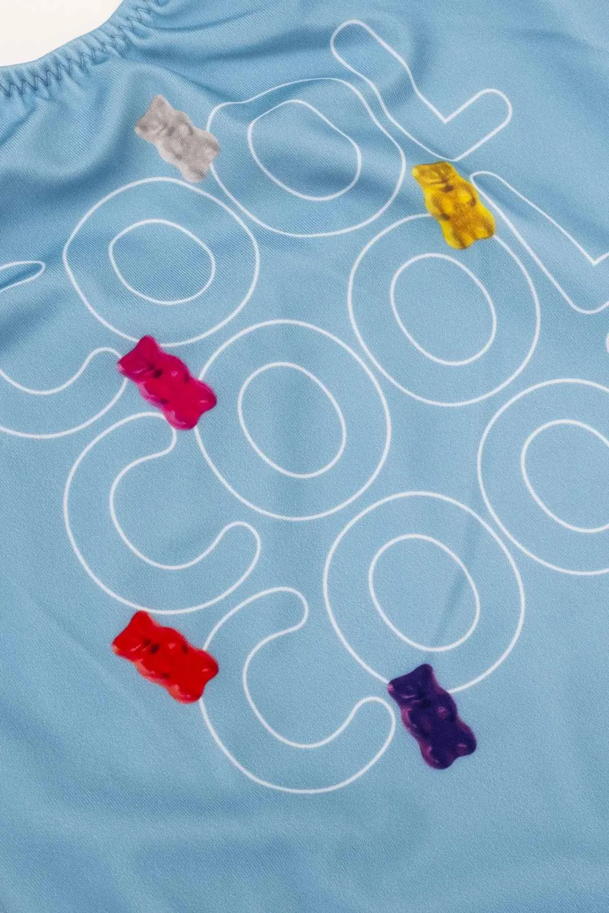 3-12 Yaş Lisanslı Haribo Kız Çocuk Mayo-Mavi