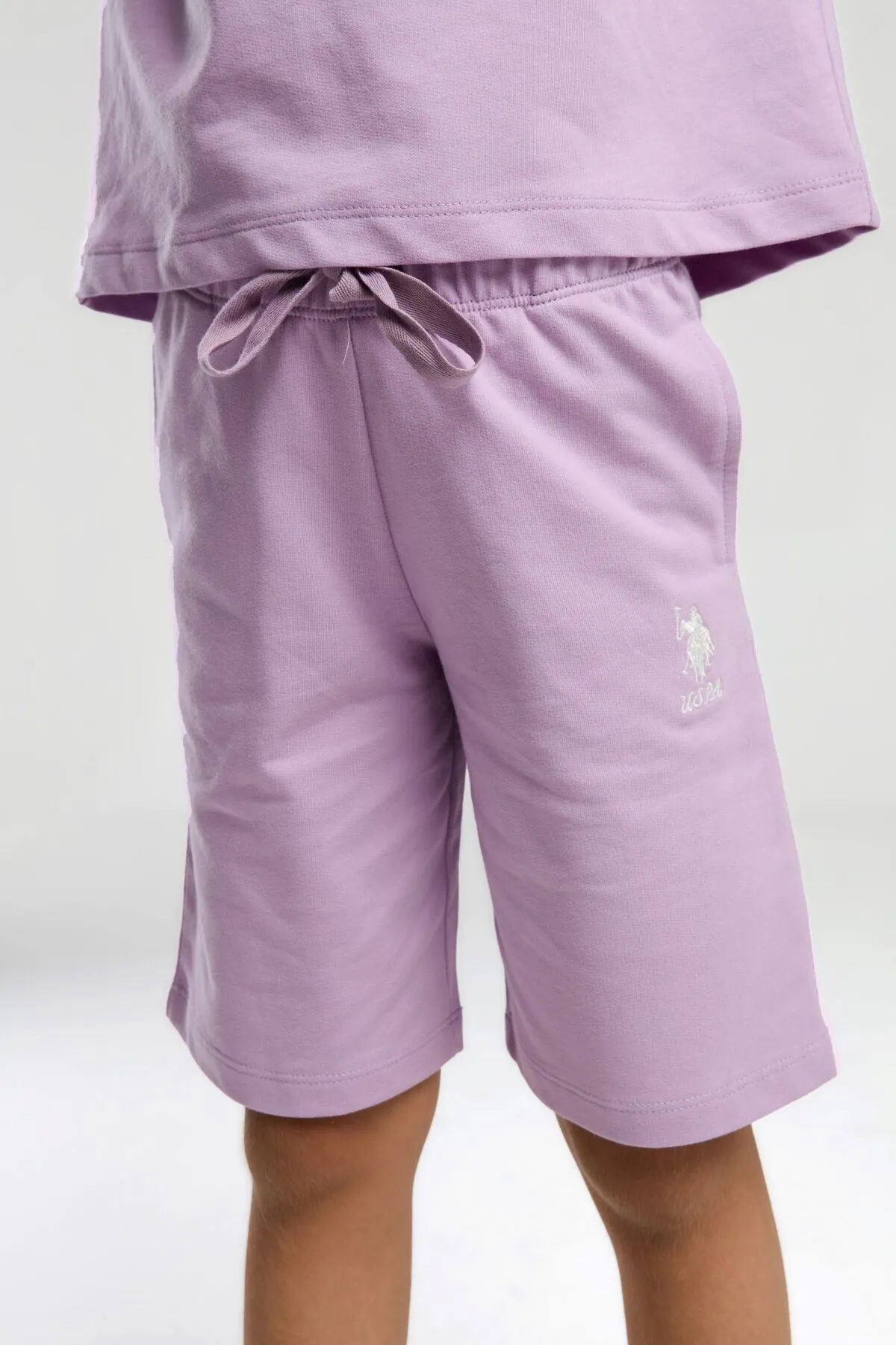 4-15 Yaş Lisanslı Us Polo ASSN Kız Çocuk Takım-Lila