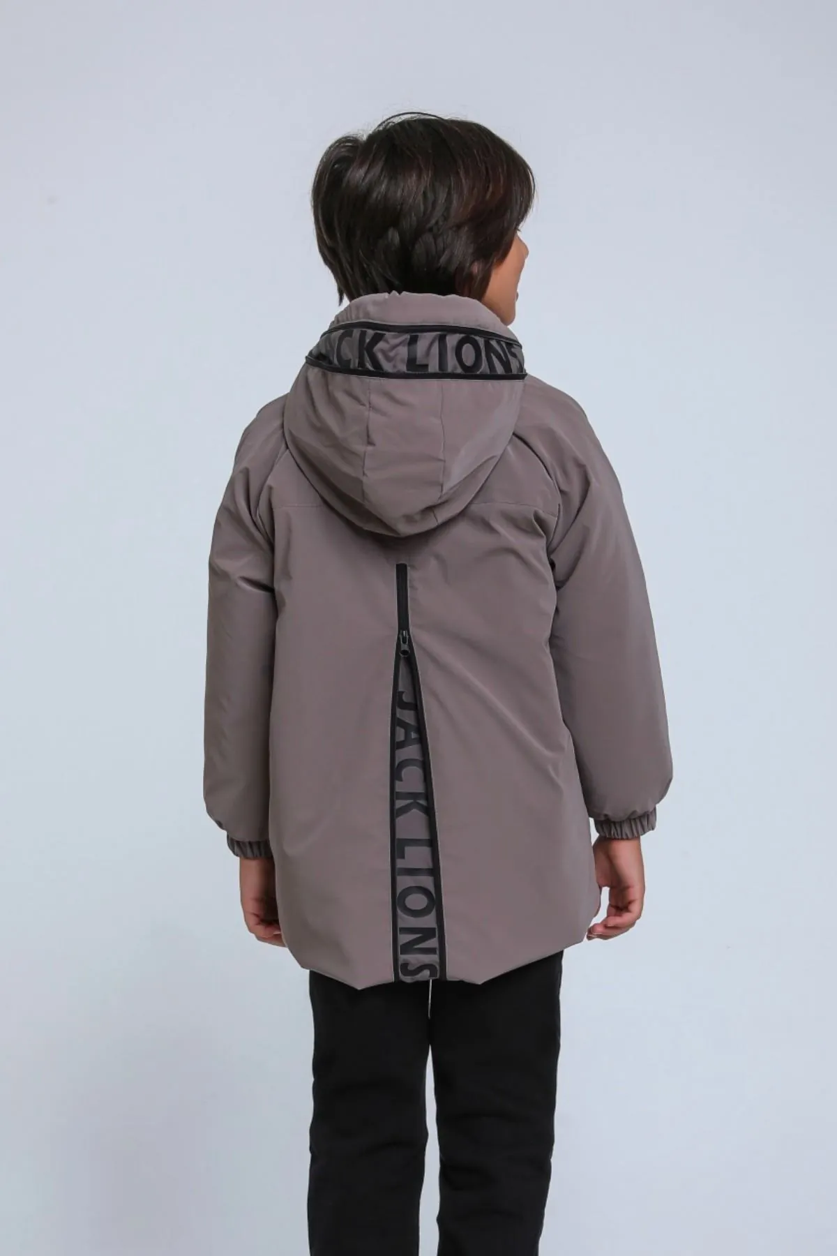 8-14 Yaş Jack Luxery Erkek Çocuk Mont-Mocca