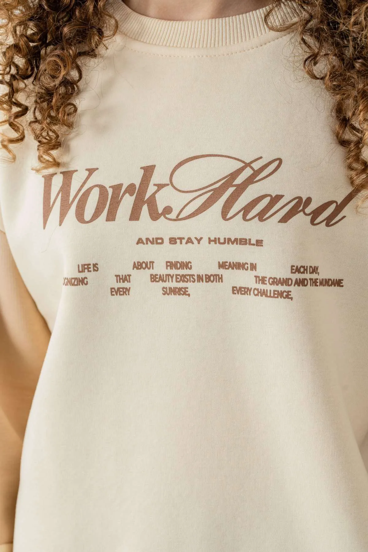 8-12 Yaş Work Every Kız Çocuk Takım-Mocca