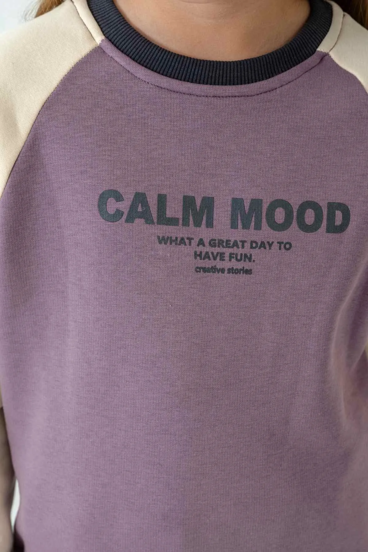 5-9 Yaş Calm Mood Kız Çocuk Takım-Mor