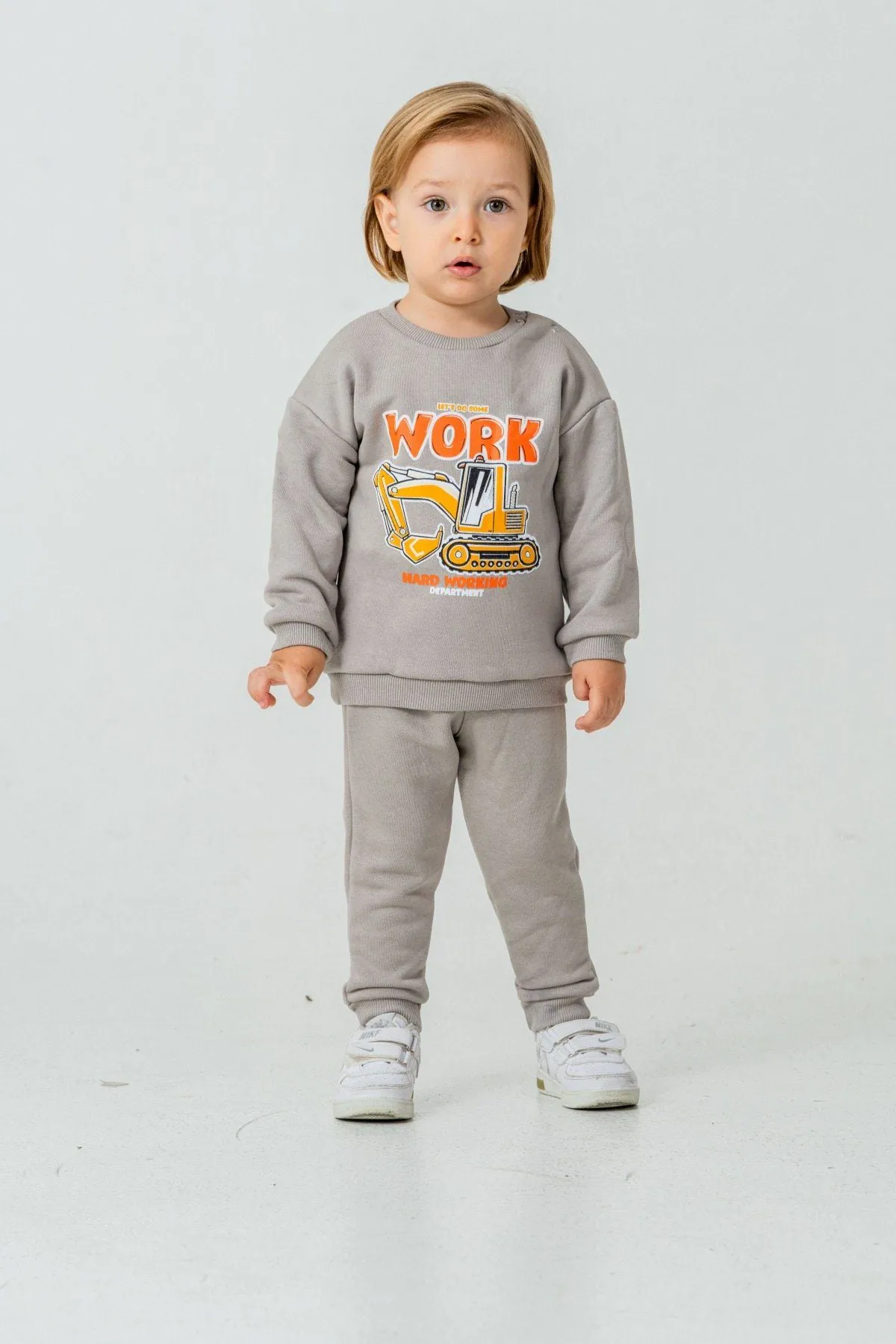 9-24 Aylık Nature Work Erkek Bebek Takım-Uzay Grisi