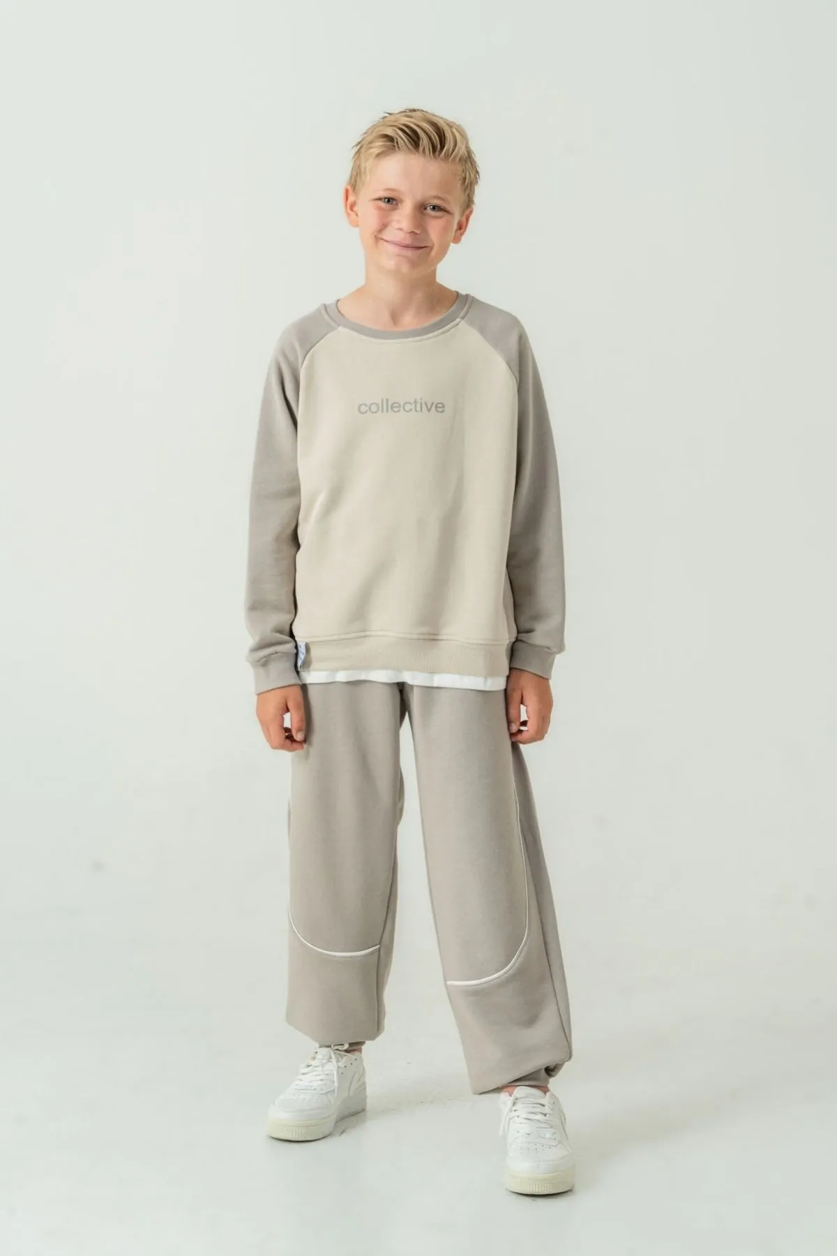 8-12 Yaş Collective Cool Erkek Çocuk Takım-Uzay Grisi