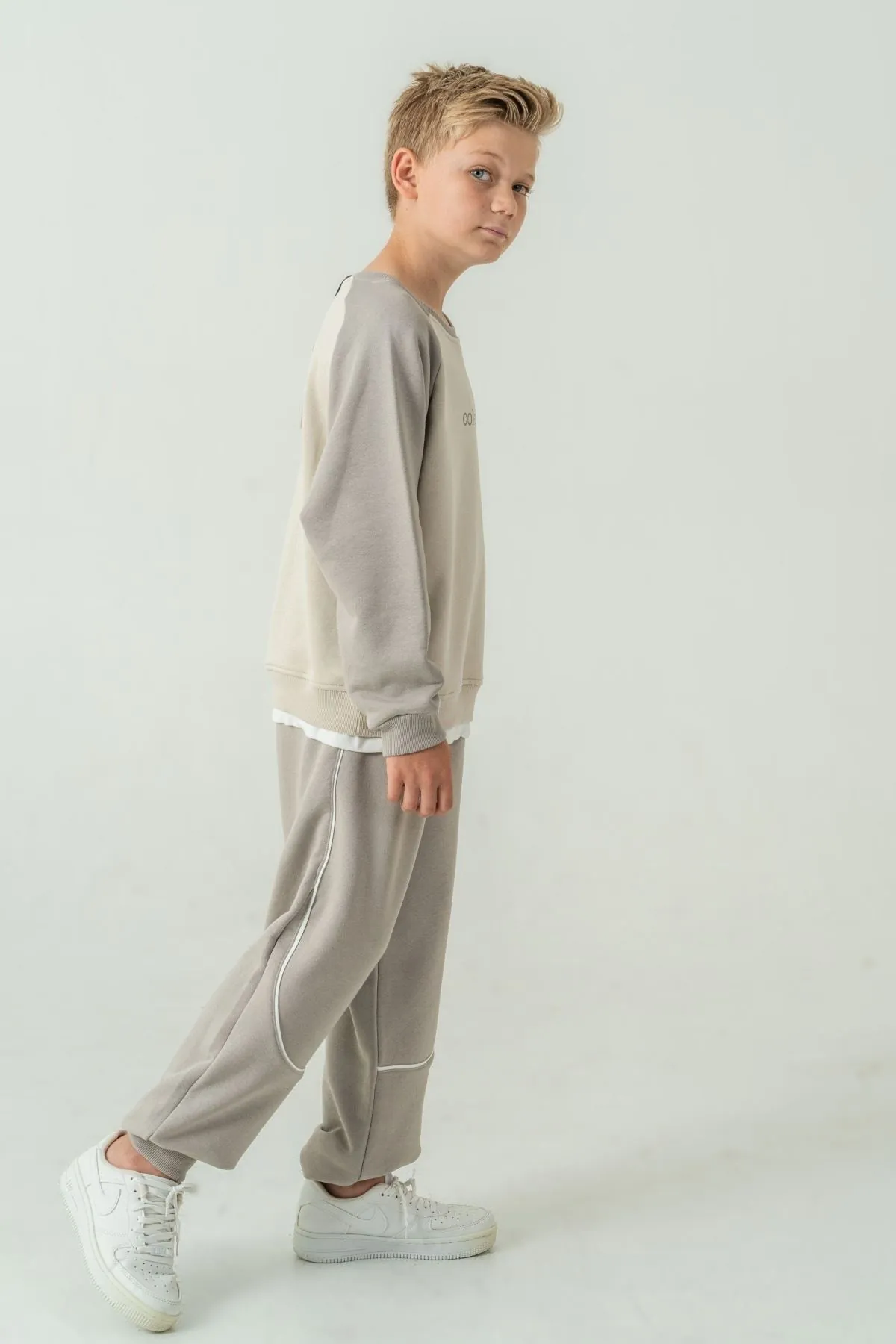 8-12 Yaş Collective Cool Erkek Çocuk Takım-Uzay Grisi