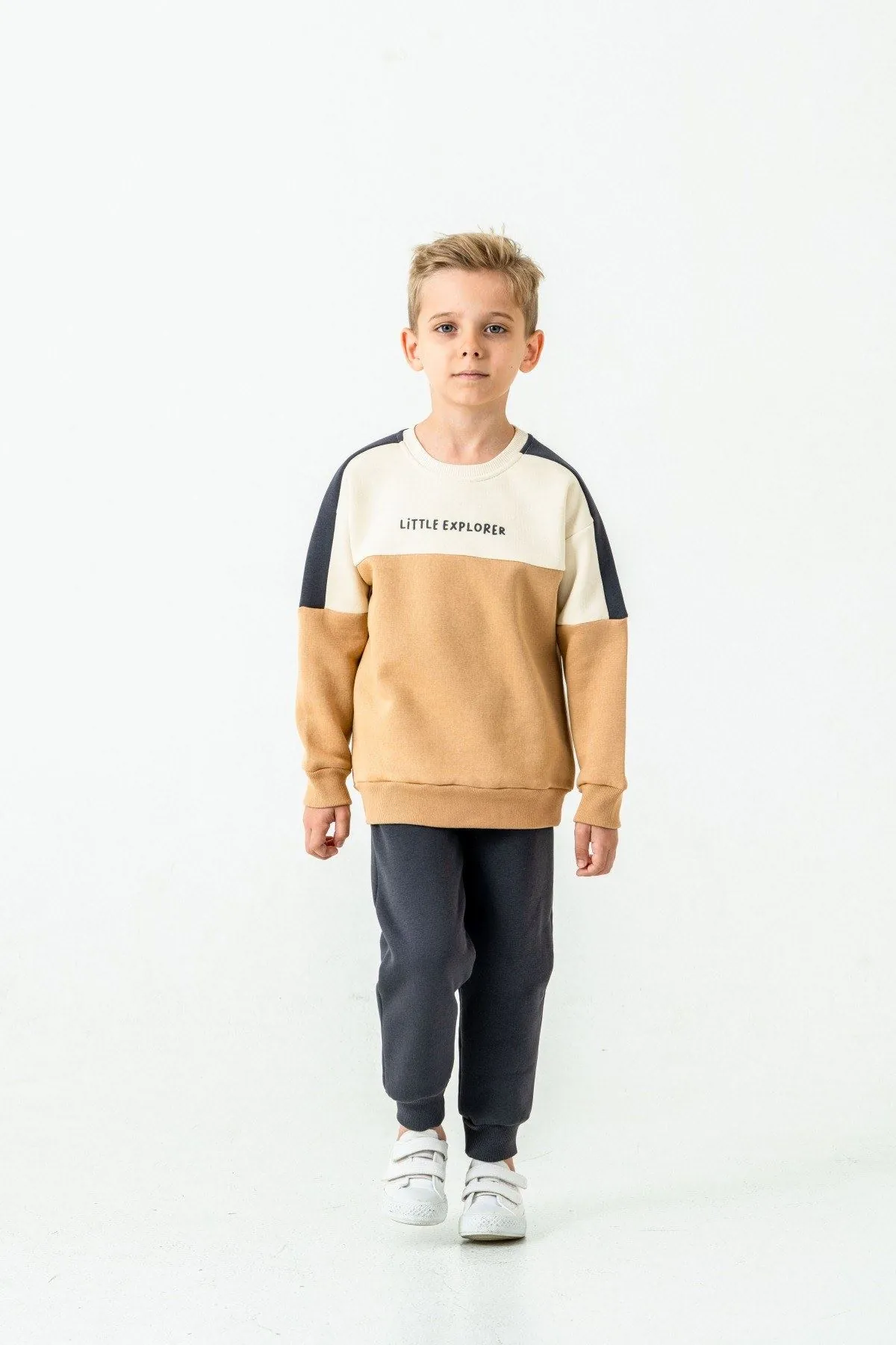 1-6 Yaş Litte Explorer Erkek Çocuk Takım-Latte