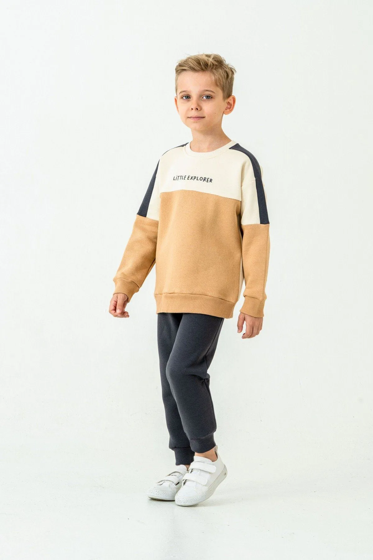 1-6 Yaş Litte Explorer Erkek Çocuk Takım-Latte