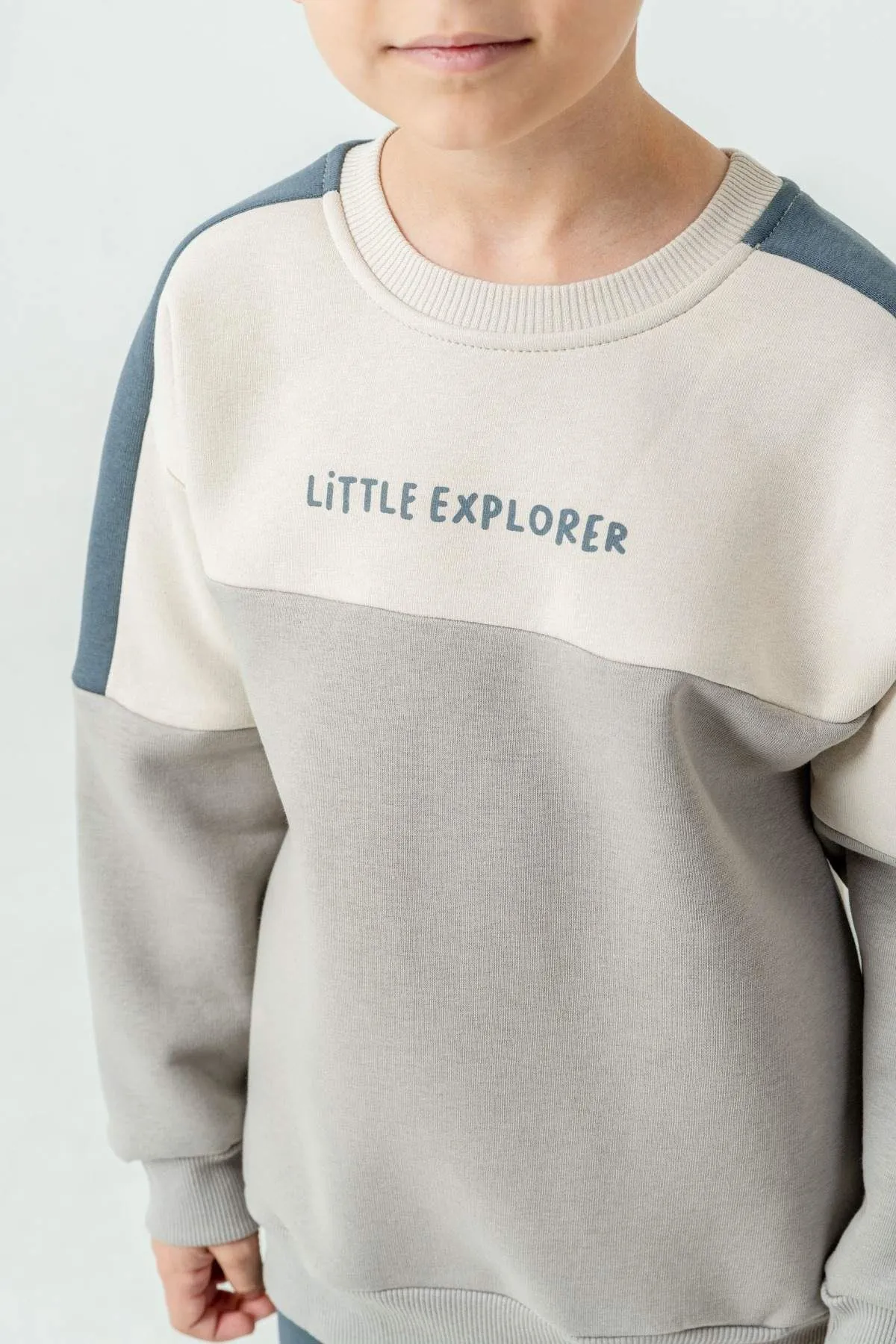 1-6 Yaş Litte Explorer Erkek Çocuk Takım-Uzay Grisi