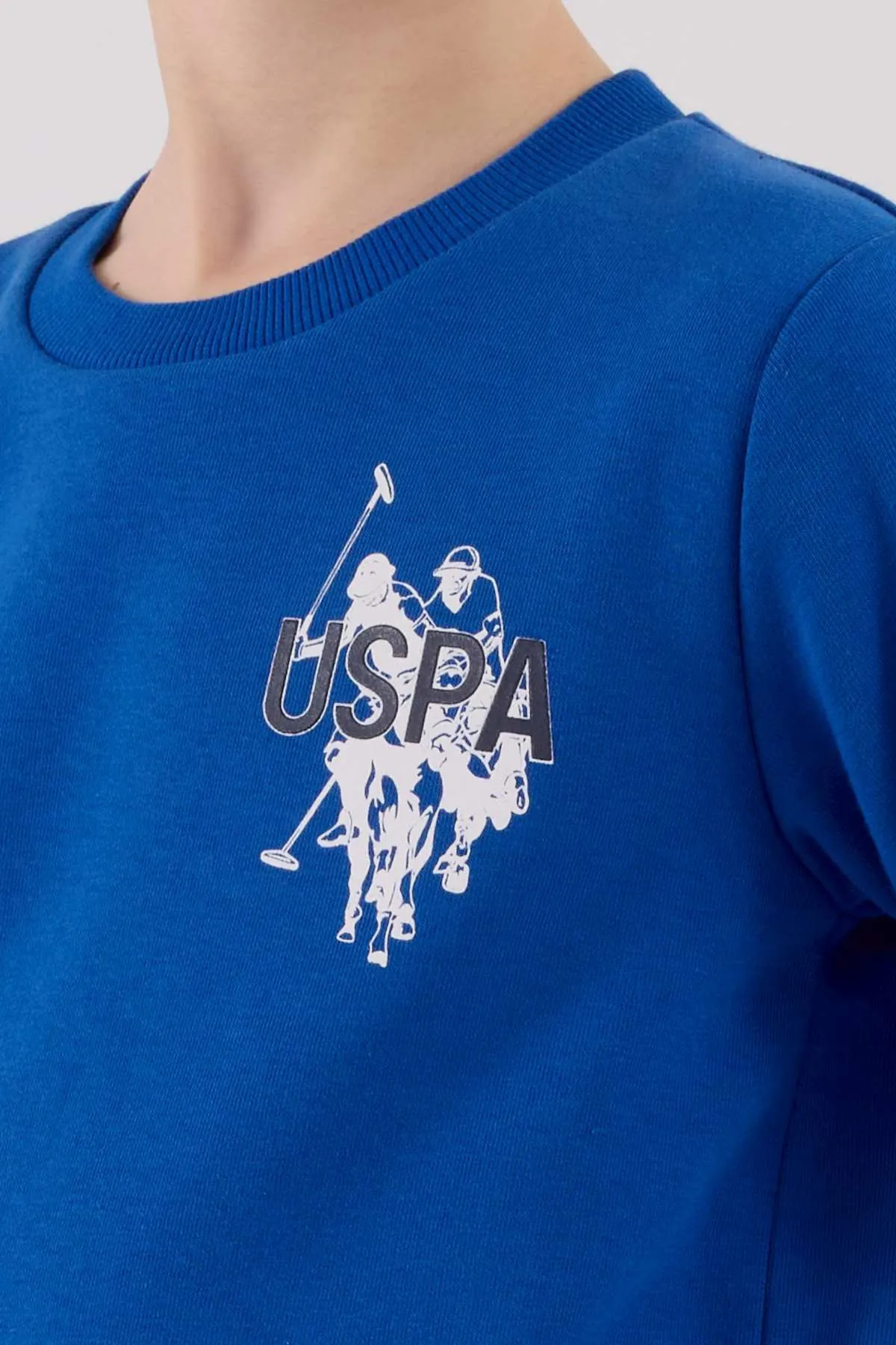 4-15 Yaş Lisanslı Us Polo Assn Erkek Çocuk Takım-Saks