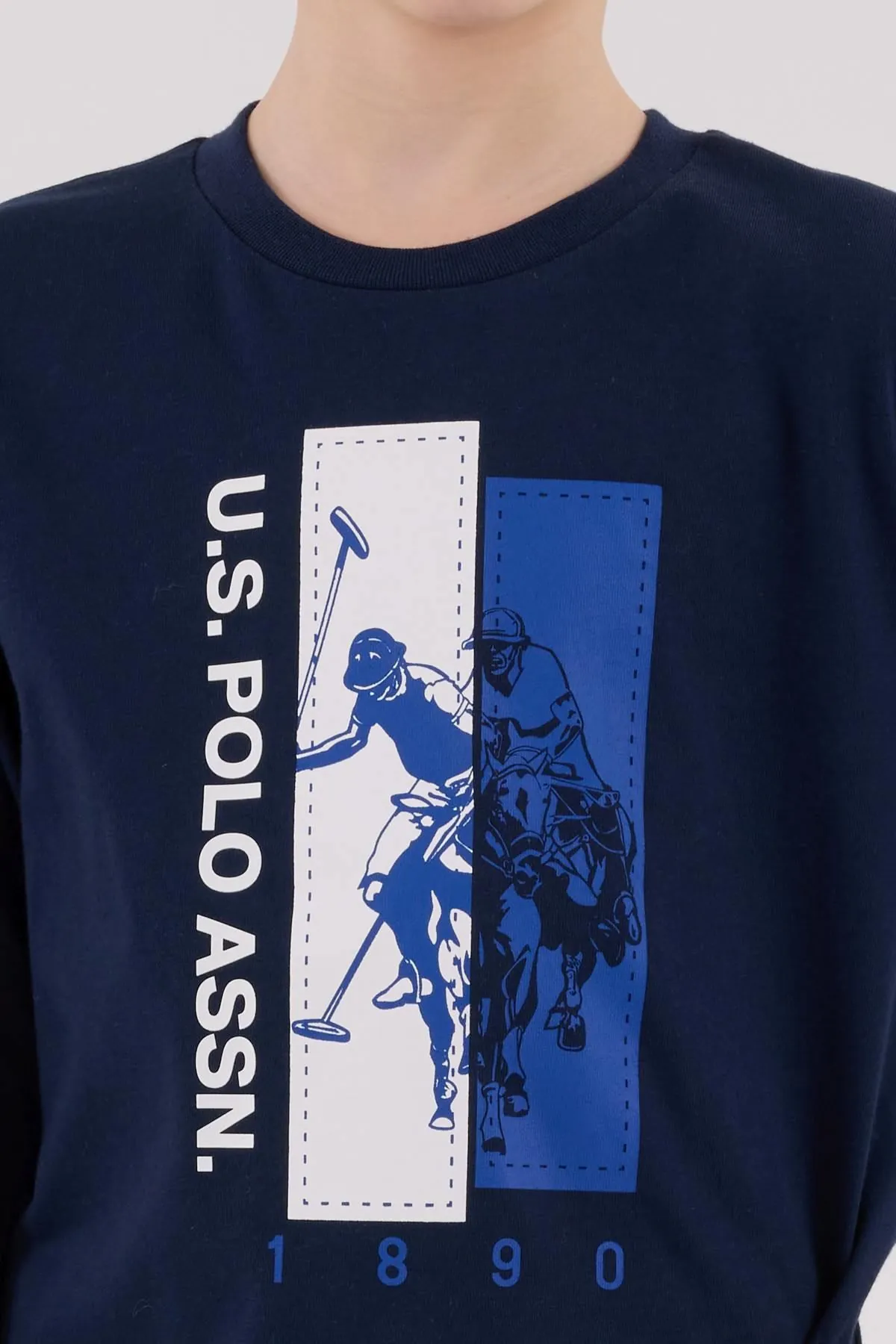 4-15 Yaş Lisanslı Us Polo Assn Erkek Çocuk Takım-Lacivert