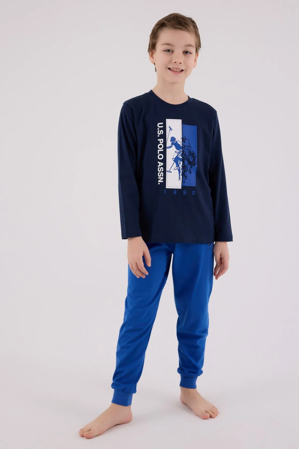4-15 Yaş Lisanslı Us Polo Assn Erkek Çocuk Takım-Lacivert