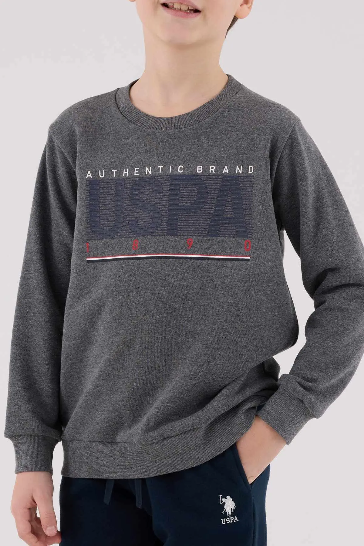 4-15 Yaş Lisanslı Us Polo Assn Erkek Çocuk Takım-Antrasit