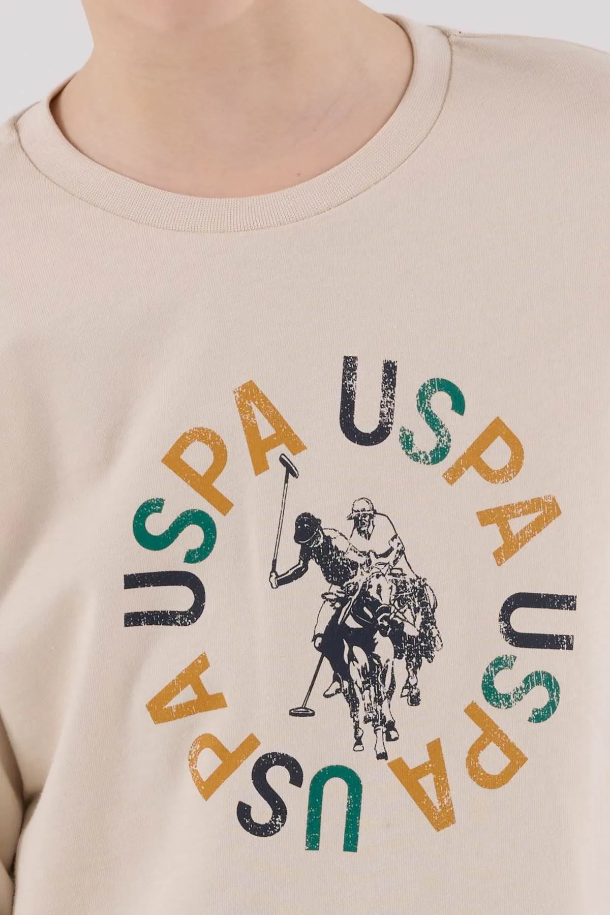 4-15 Yaş Lisanslı Us Polo Assn Erkek Çocuk Takım-Latte