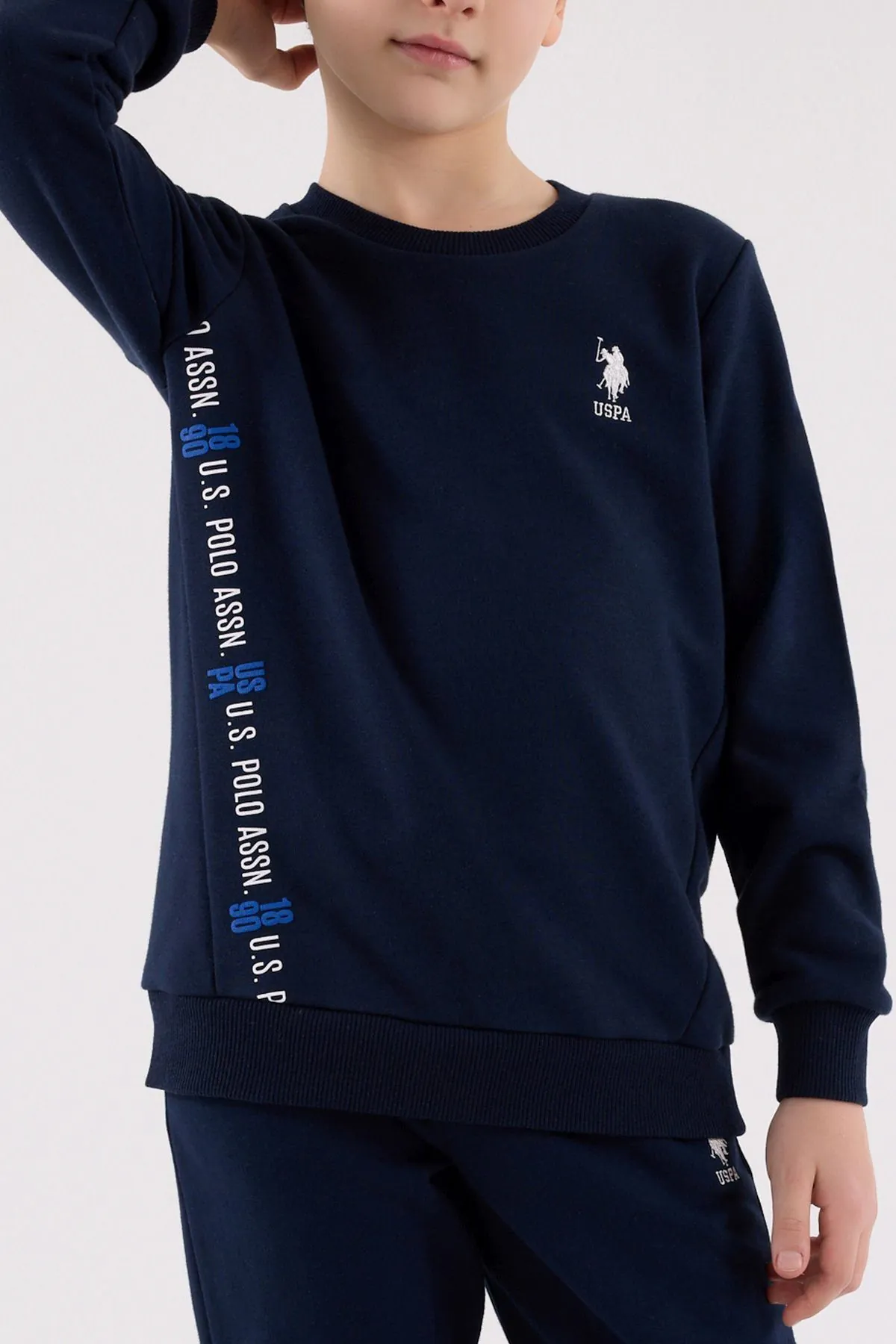 4-15 Yaş Lisanslı Us Polo Assn Erkek Çocuk Takım-Lacivert