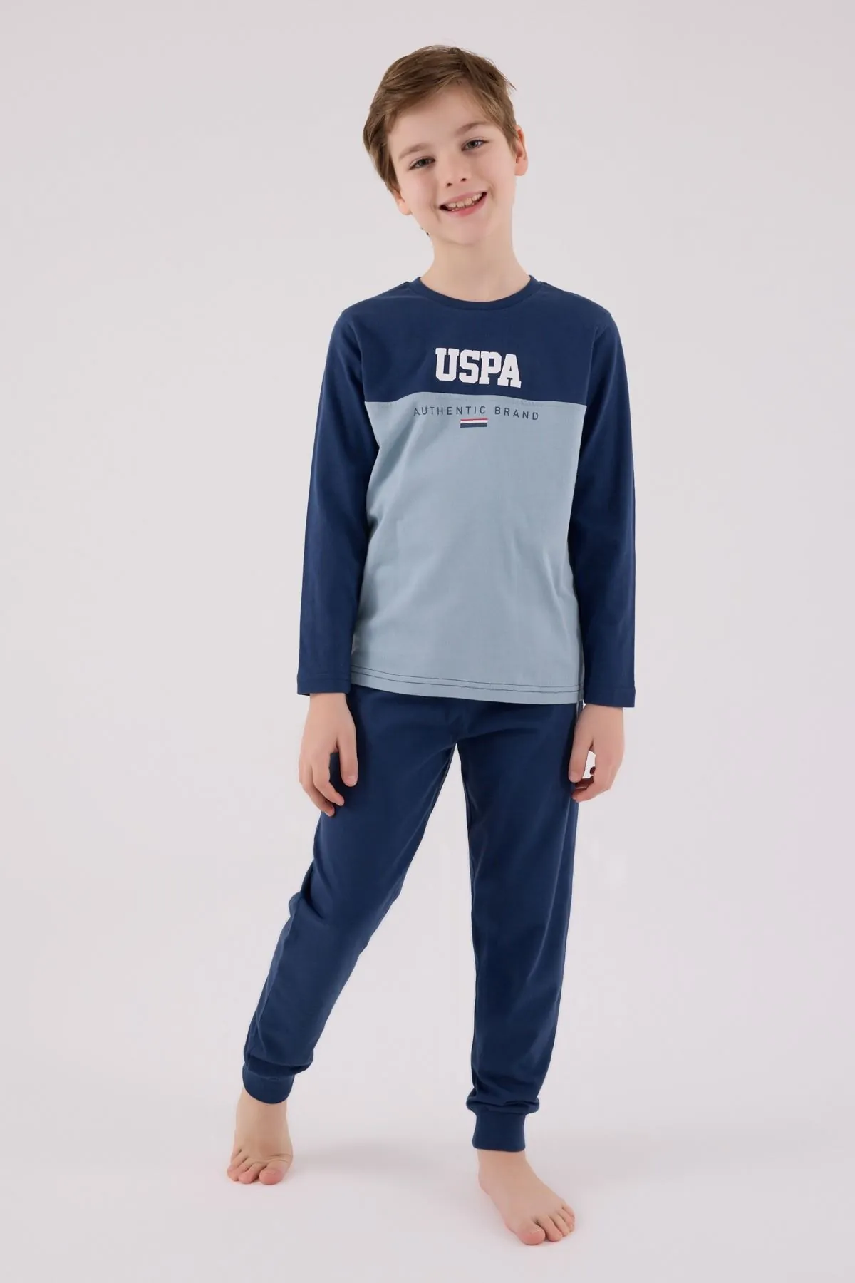 4-15 Yaş Lisanslı Us Polo Assn Erkek Çocuk Takım-İndigo