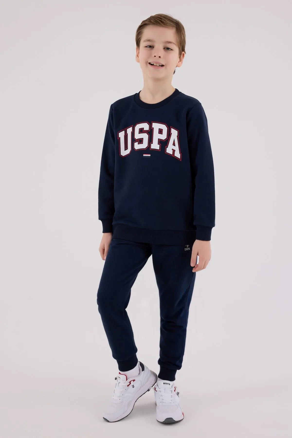 4-15 Yaş Lisanslı Us Polo Assn Erkek Çocuk Takım-Lacivert