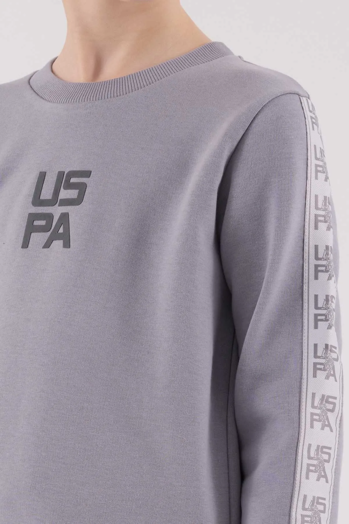 4-15 Yaş Lisanslı Us Polo Assn Erkek Çocuk Takım-Uzay Grisi