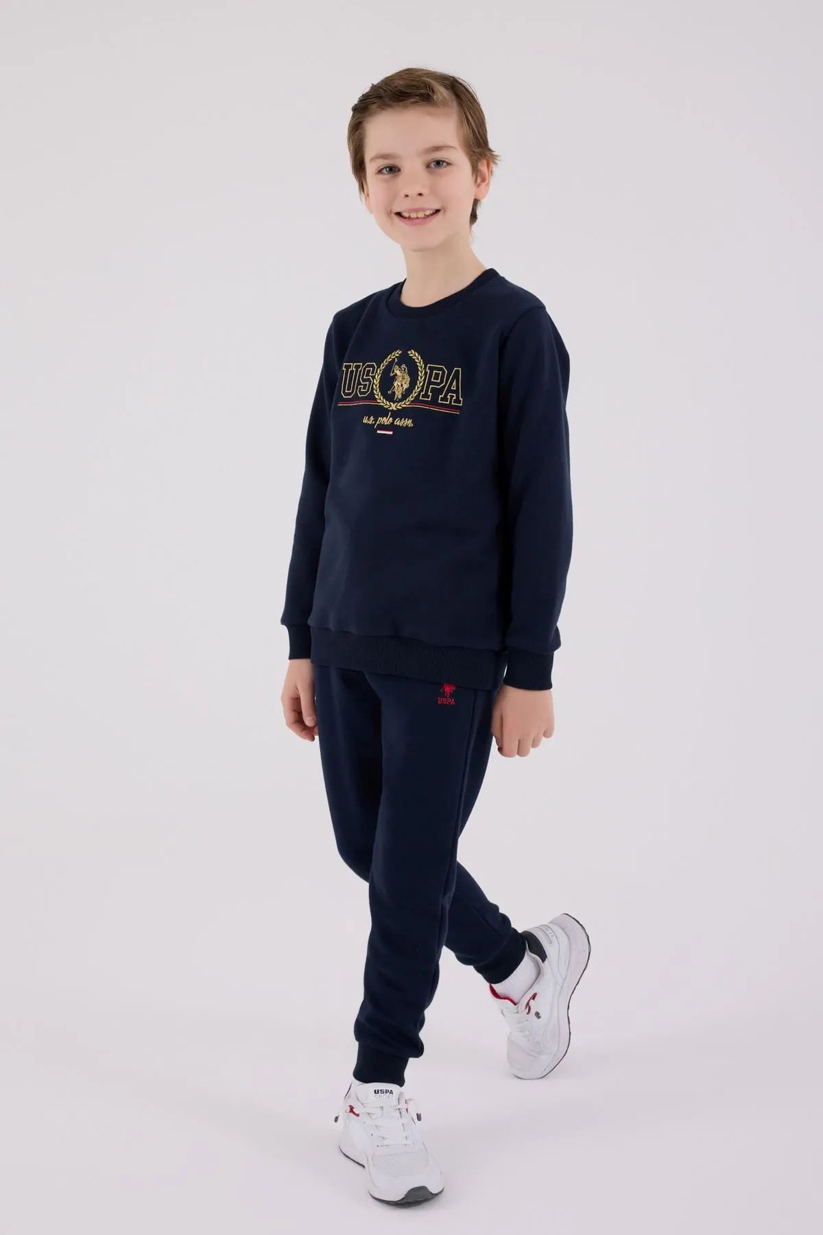 4-15 Yaş Lisanslı Us Polo Assn Erkek Çocuk Takım-Lacivert