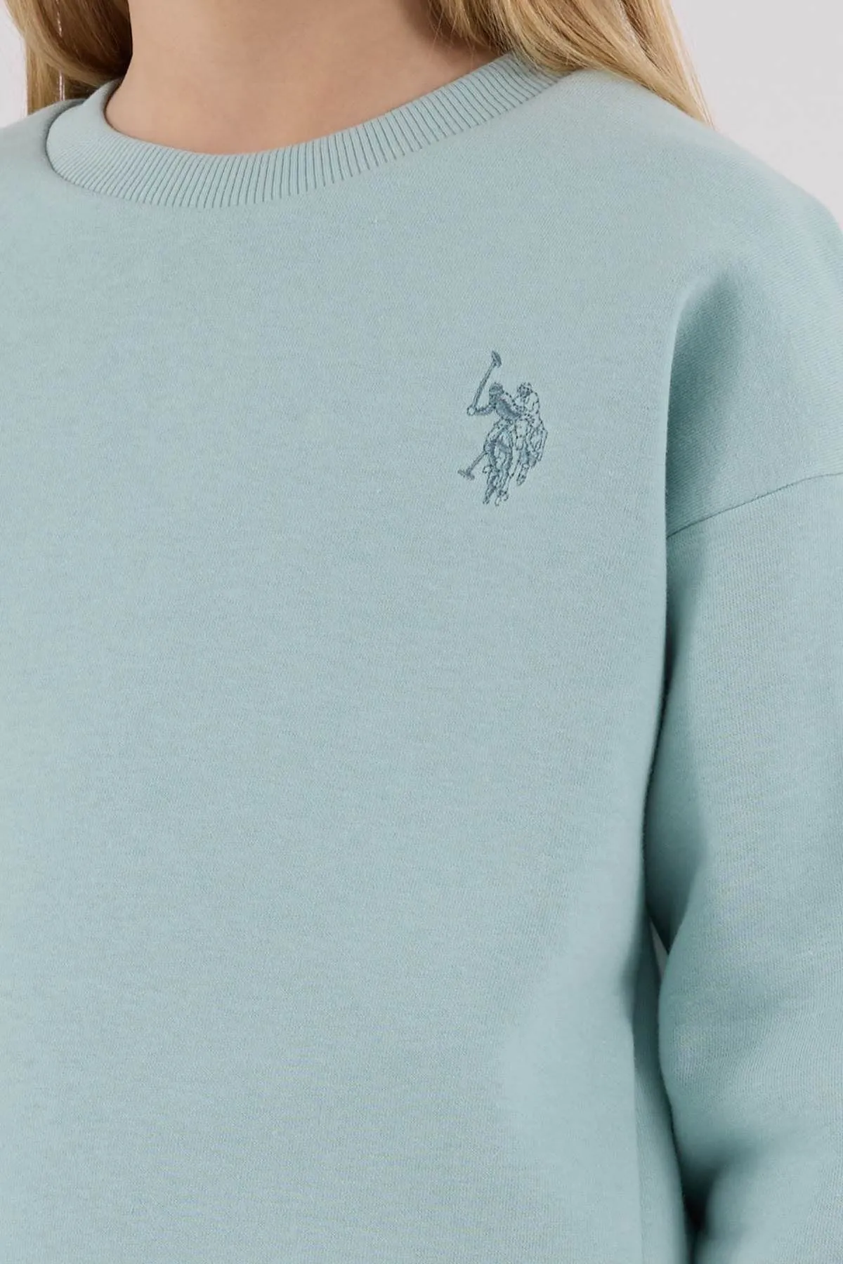 4-15 Yaş Lisanslı Us Polo Assn Kız Çocuk Takım-Su Yeşili