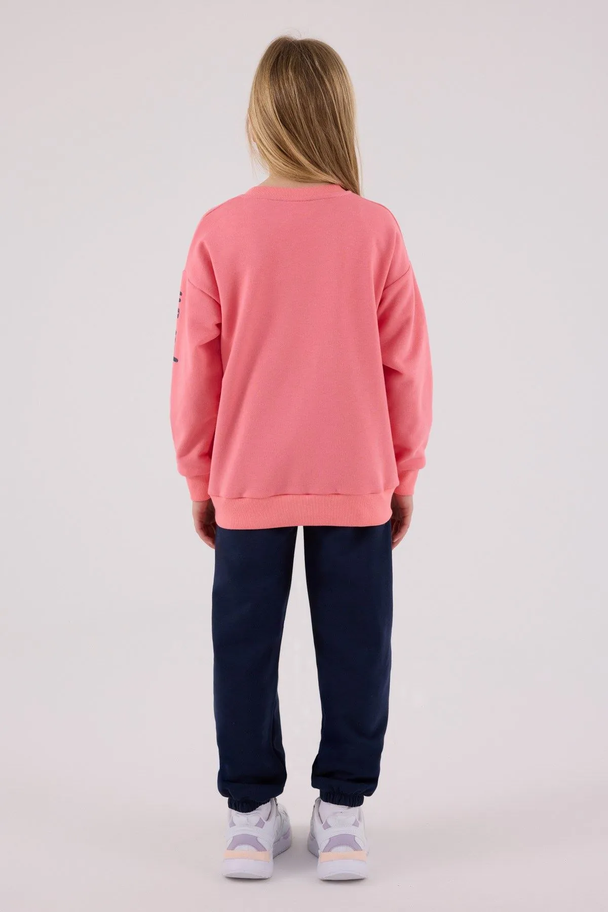4-15 Yaş Lisanslı Us Polo Assn Kız Çocuk Takım-Pembe