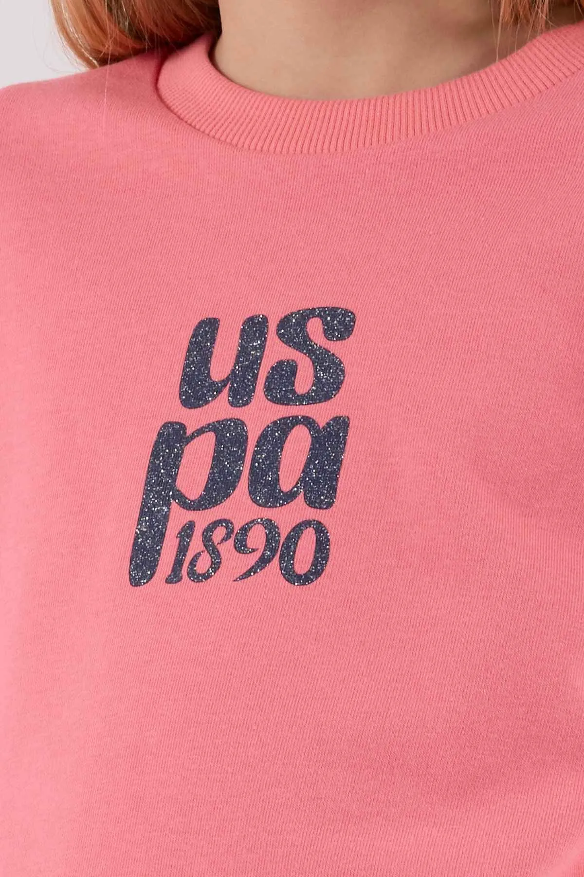 4-15 Yaş Lisanslı Us Polo Assn Kız Çocuk Takım-Pembe