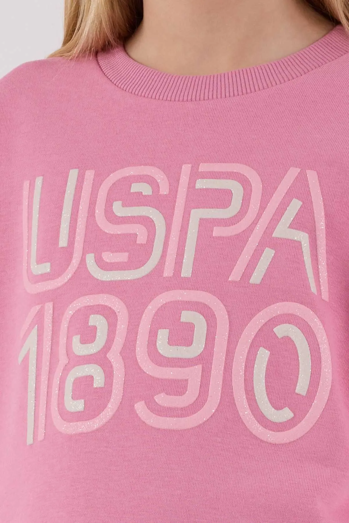 4-15 Yaş Lisanslı Us Polo Assn Kız Çocuk Takım-Pembe