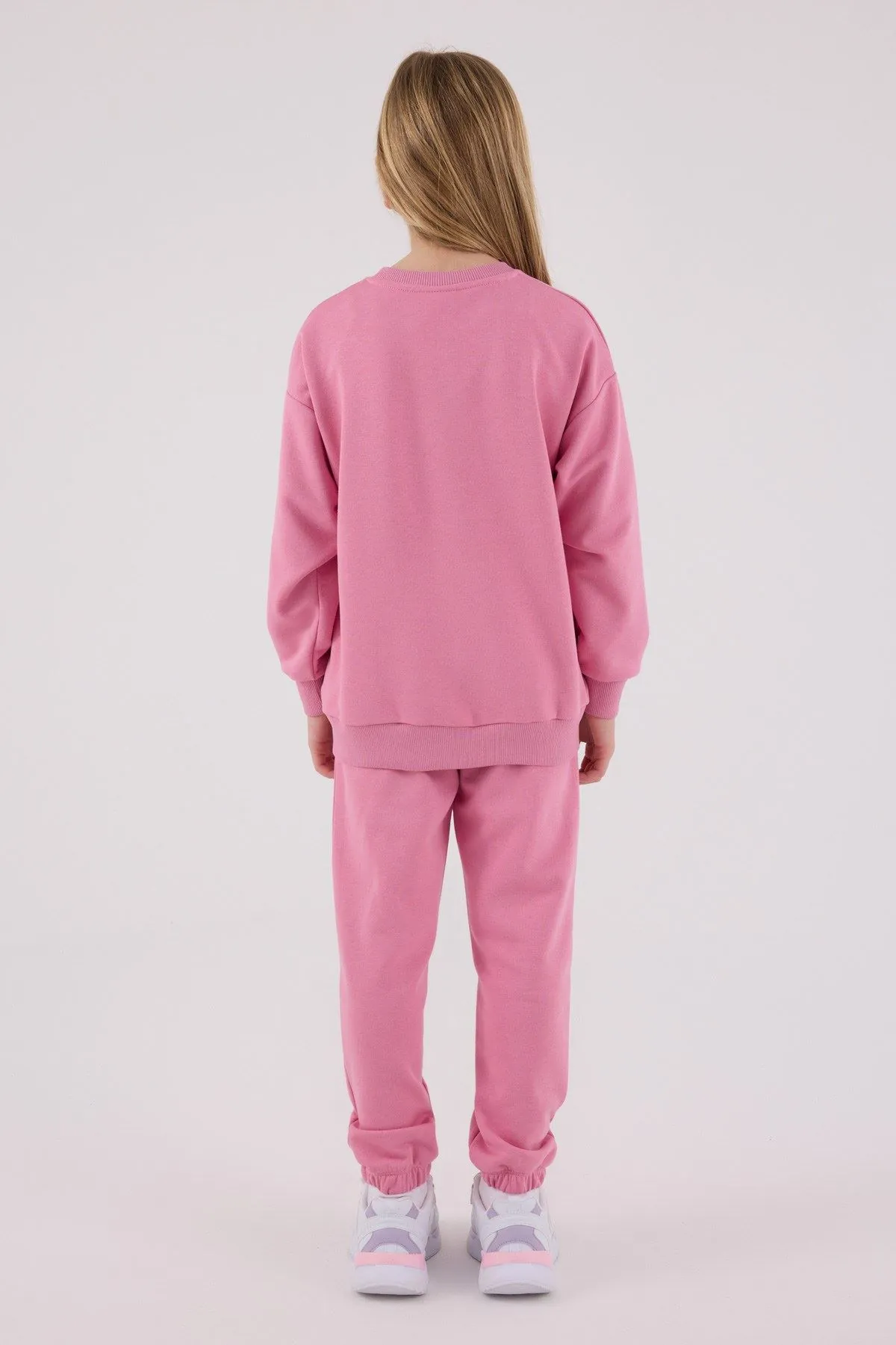 4-15 Yaş Lisanslı Us Polo Assn Kız Çocuk Takım-Pembe