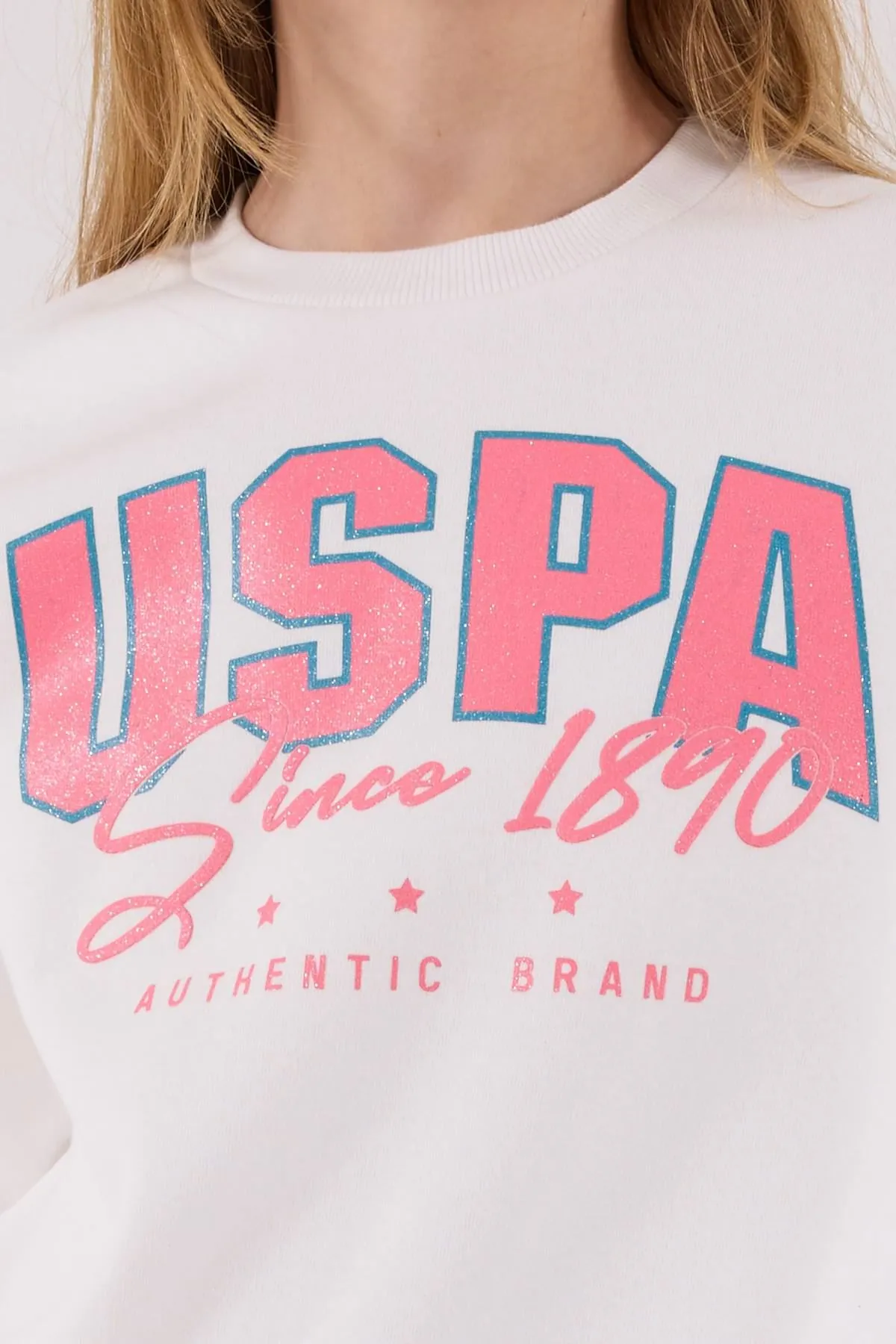 4-15 Yaş Lisanslı Us Polo Assn Kız Çocuk Takım-Ekru