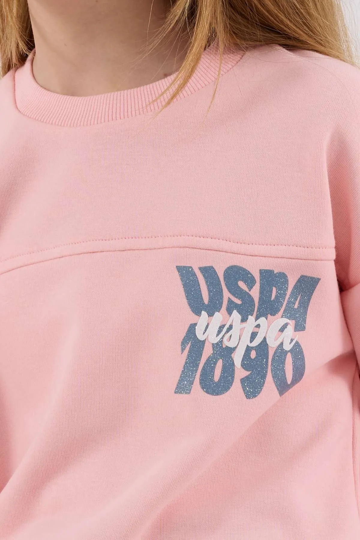4-15 Yaş Lisanslı Us Polo Assn Kız Çocuk Takım-Pembe