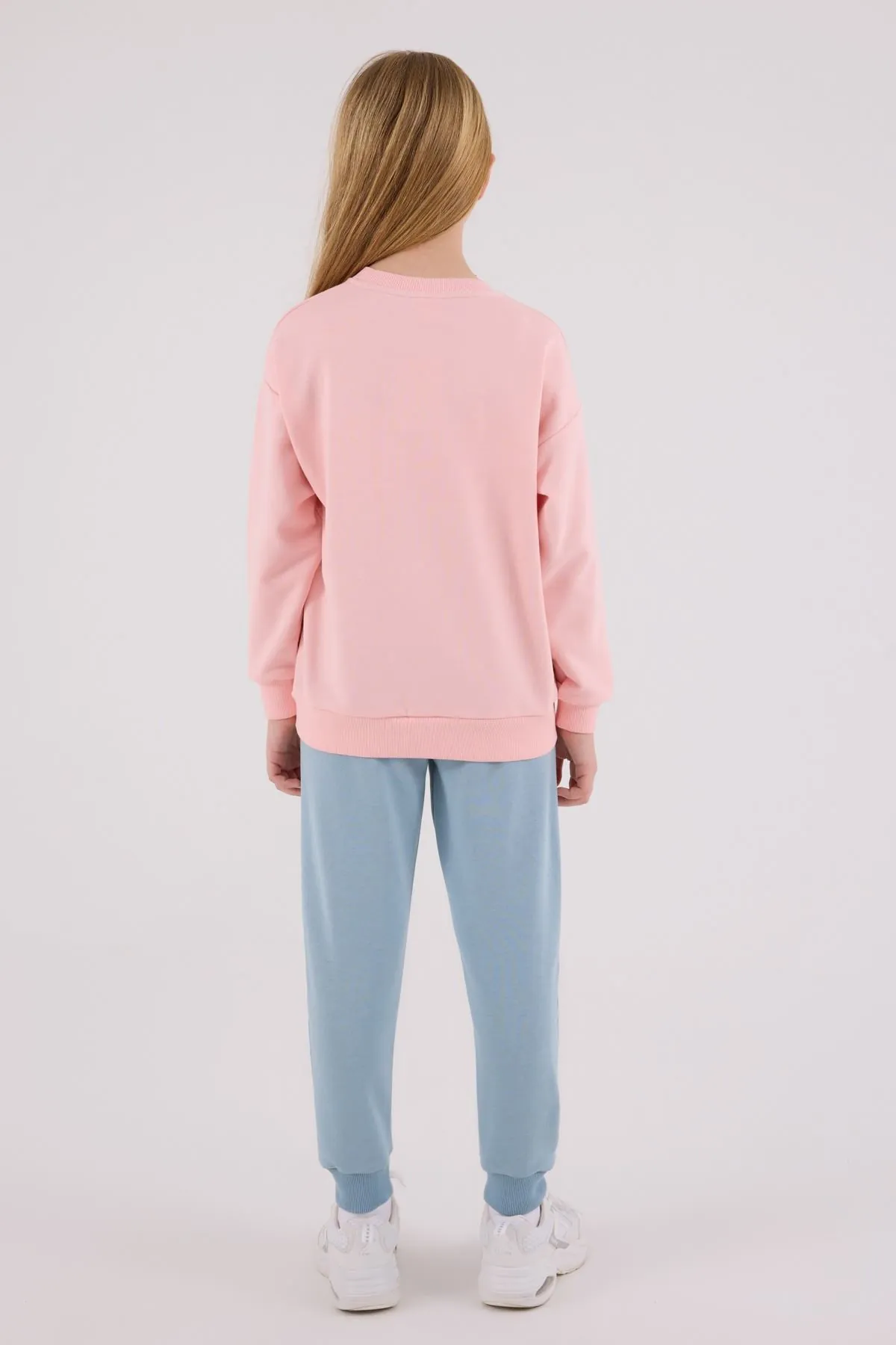 4-15 Yaş Lisanslı Us Polo Assn Kız Çocuk Takım-Pembe