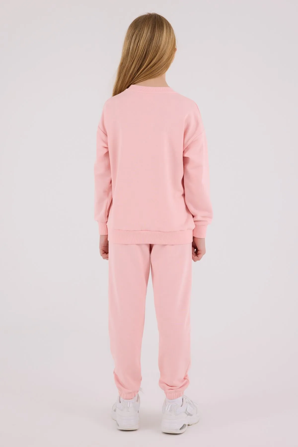4-15 Yaş Lisanslı Us Polo Assn Kız Çocuk Takım-Pembe