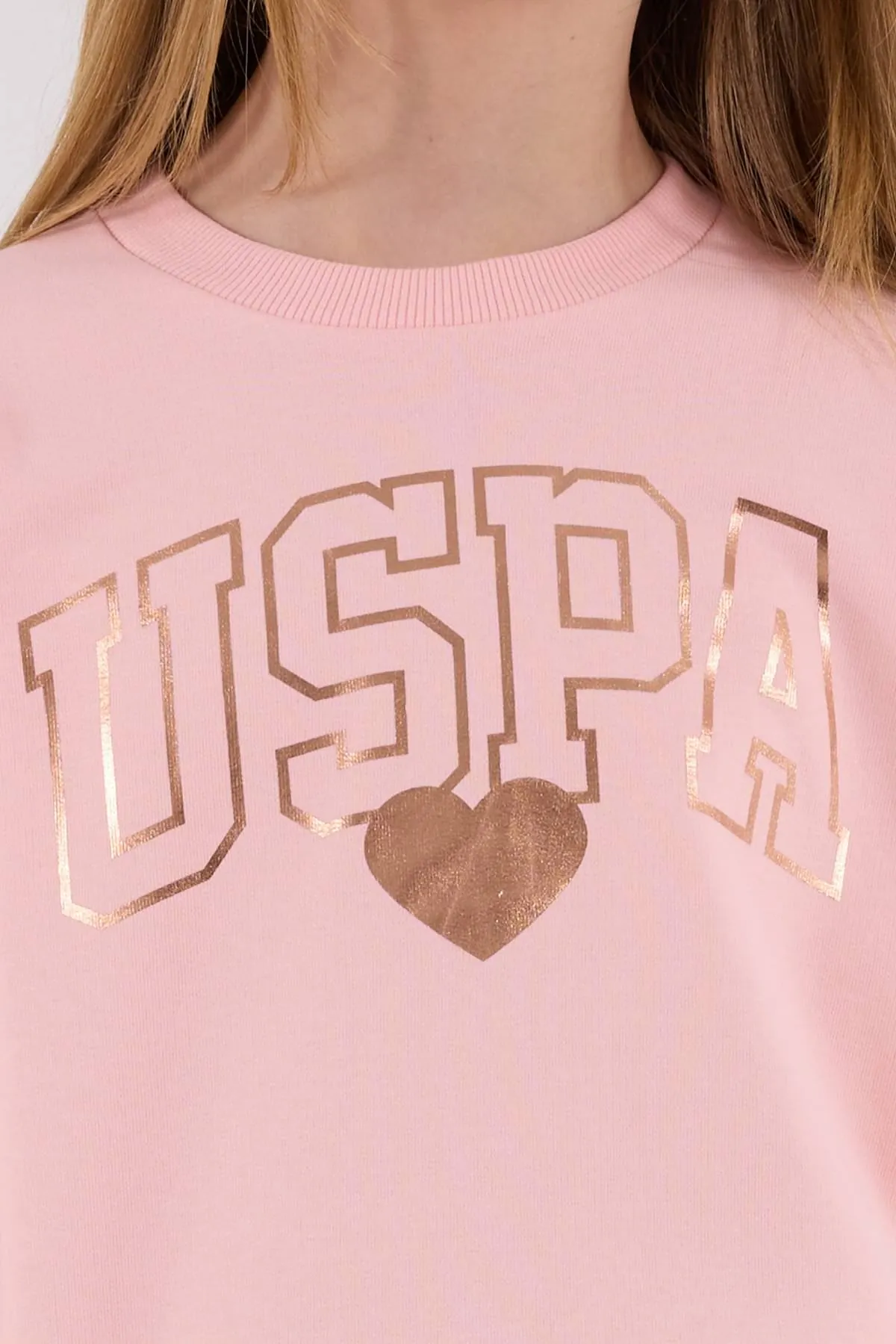 4-15 Yaş Lisanslı Us Polo Assn Kız Çocuk Takım-Pembe