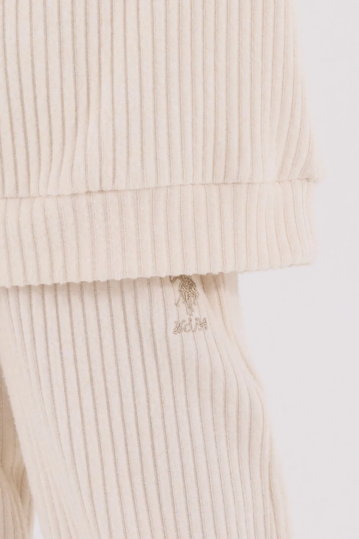 4-15 Yaş Lisanslı Us Polo Assn Kız Çocuk Takım-Latte