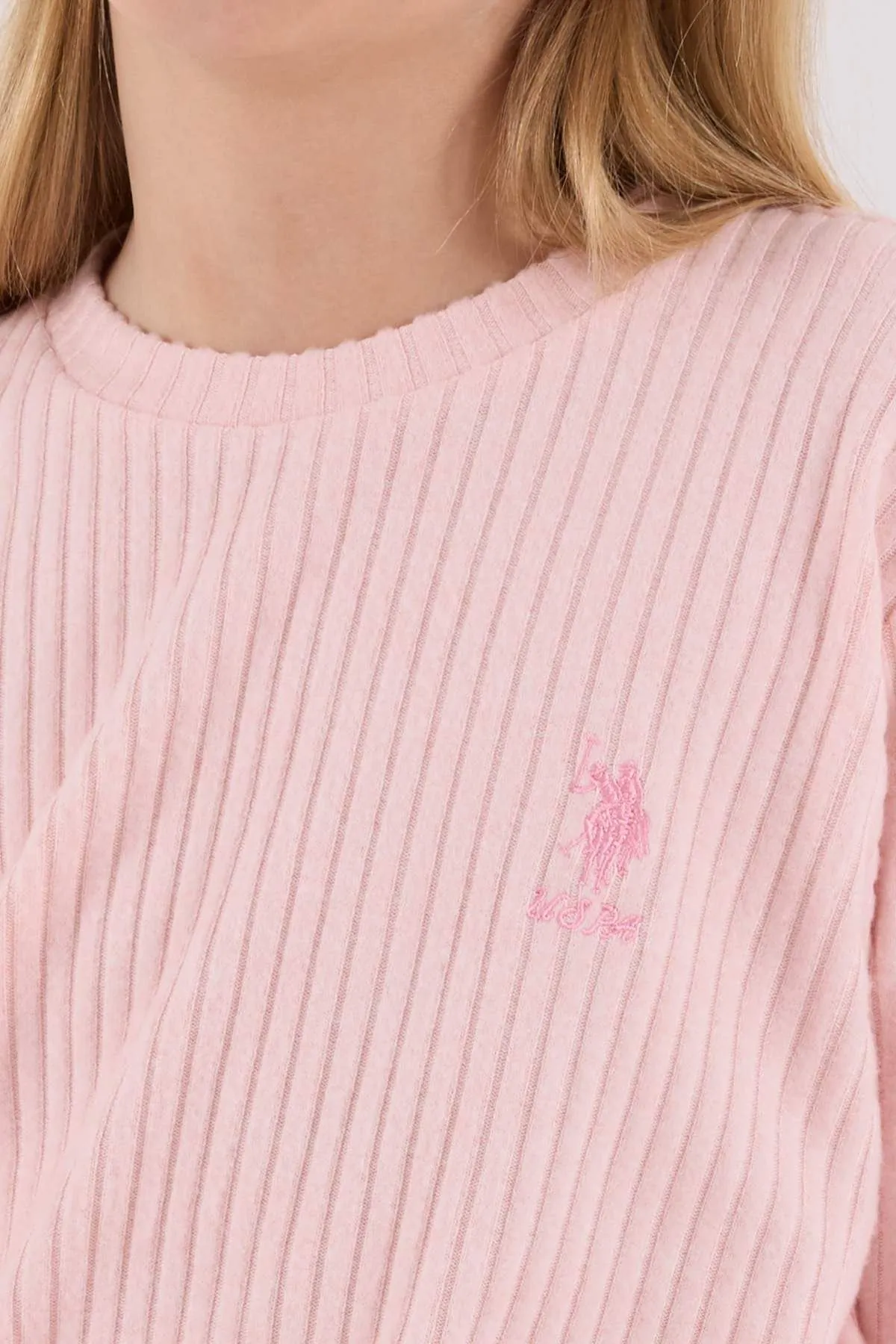 4-15 Yaş Lisanslı Us Polo Assn Kız Çocuk Takım-Pembe