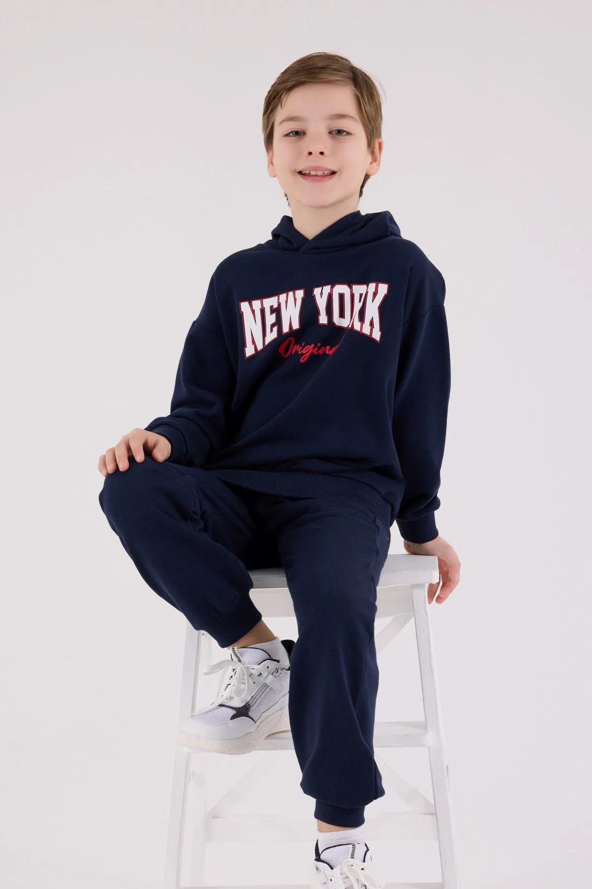 9-15 Yaş New York Erkek Çocuk Takım-Lacivert