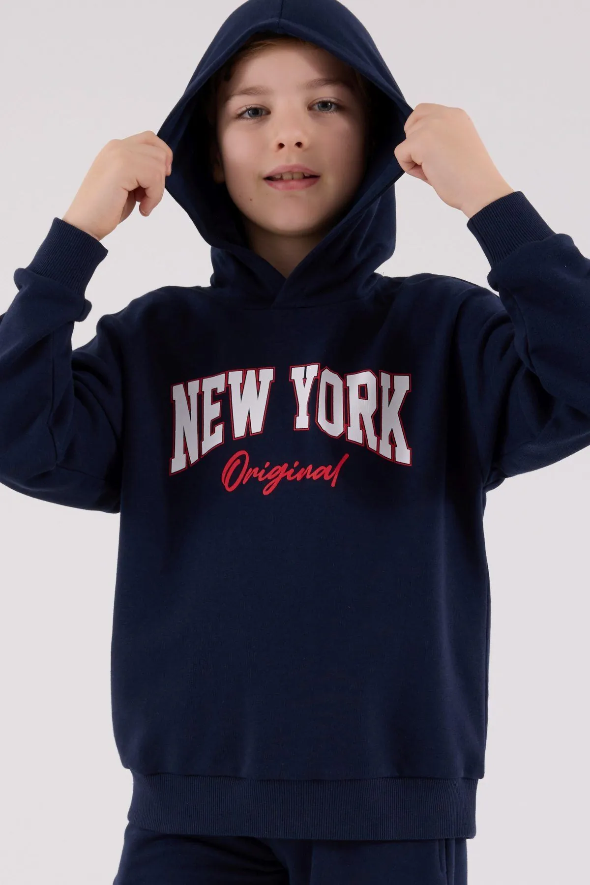 9-15 Yaş New York Erkek Çocuk Takım-Lacivert